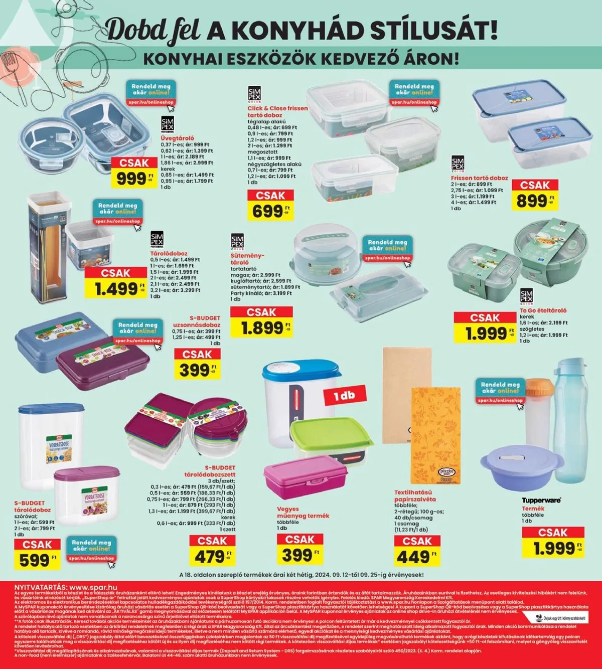 Interspar akciós újság 09.12–09.18 – 18. oldal