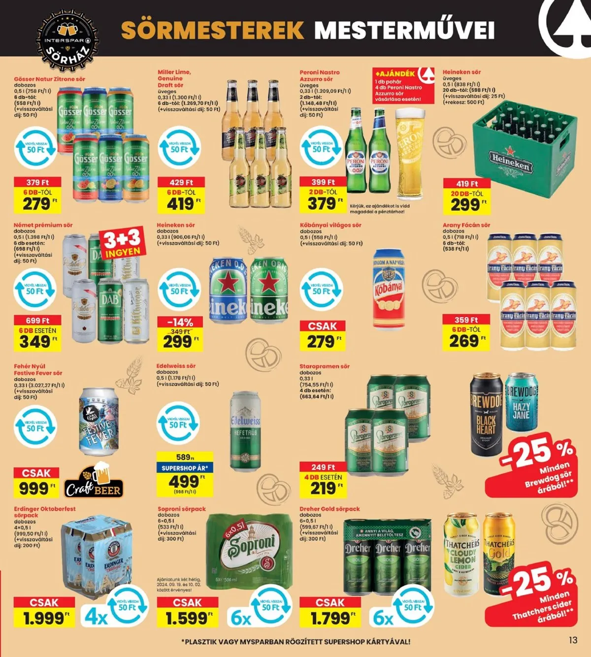 Interspar akciós újság 09.19–09.25 – 13. oldal