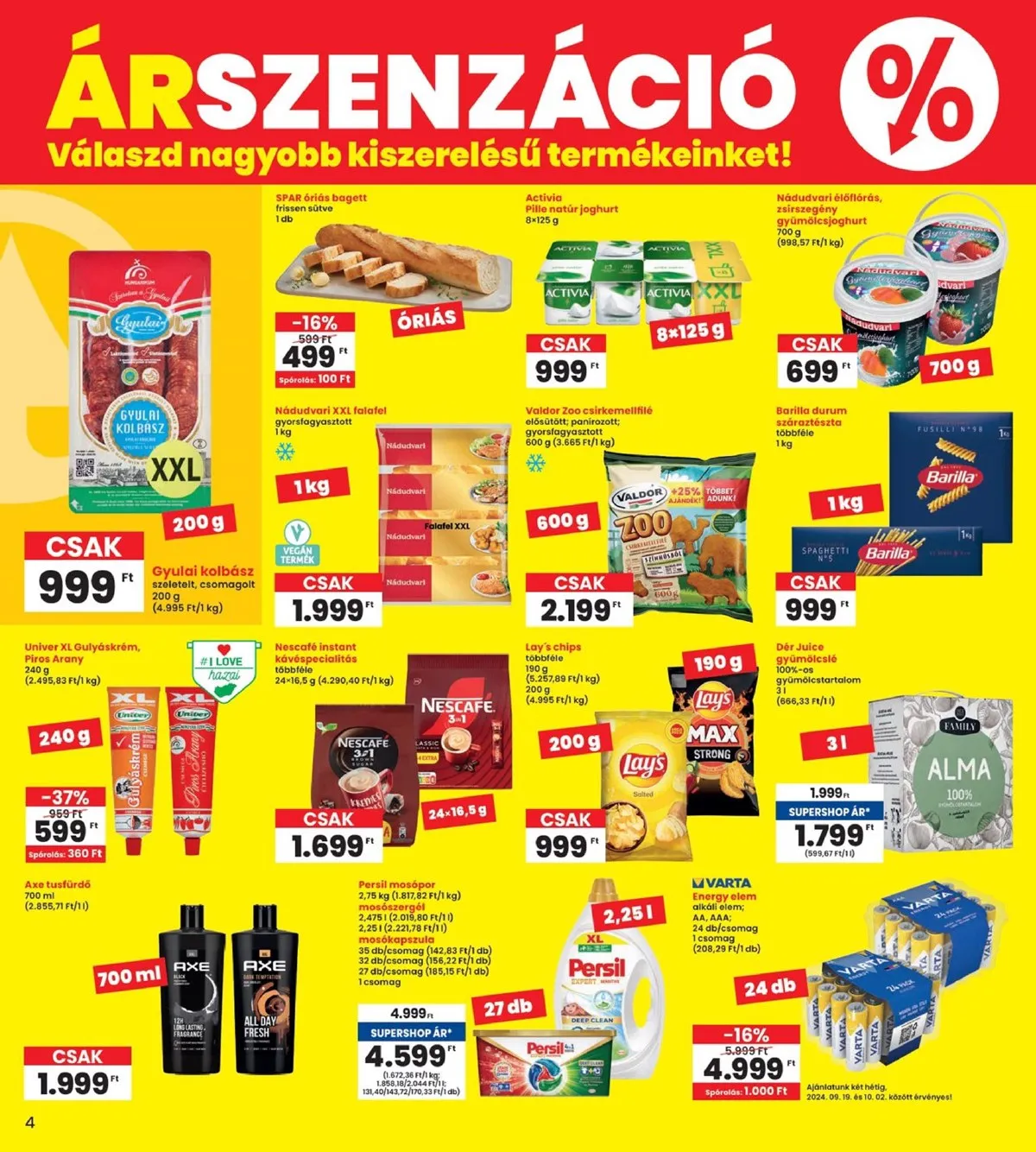Interspar akciós újság 09.19–09.25 – 4. oldal