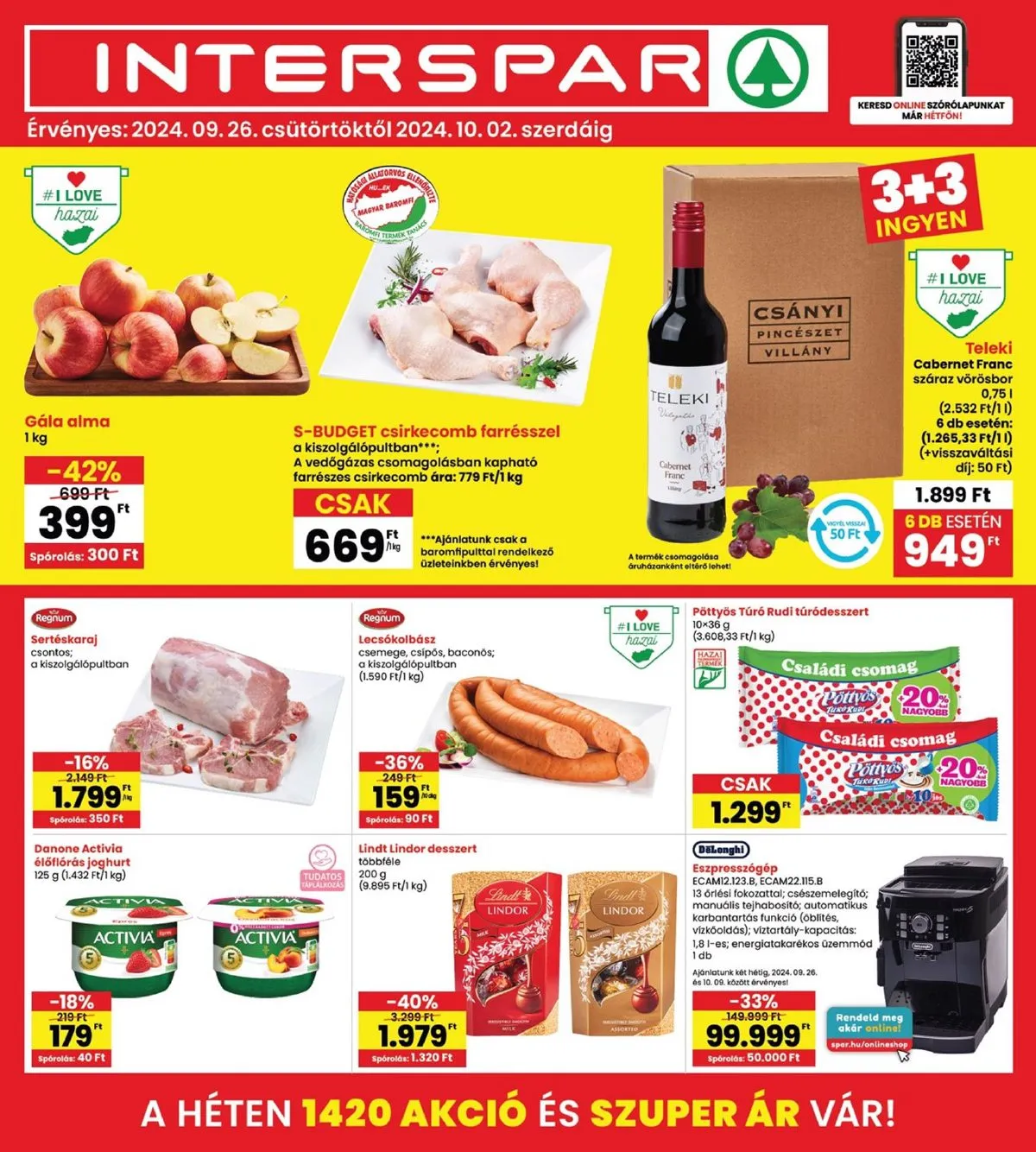 Interspar akciós újság 09.26–10.02