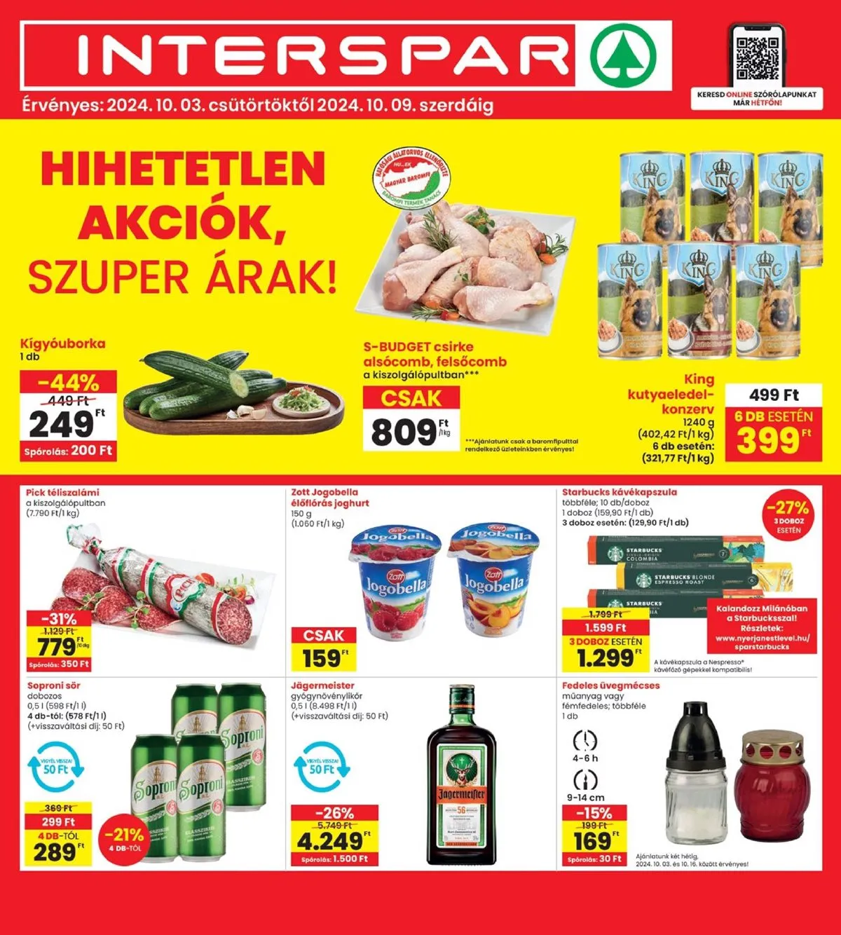 Interspar akciós újság 10.03–10.09