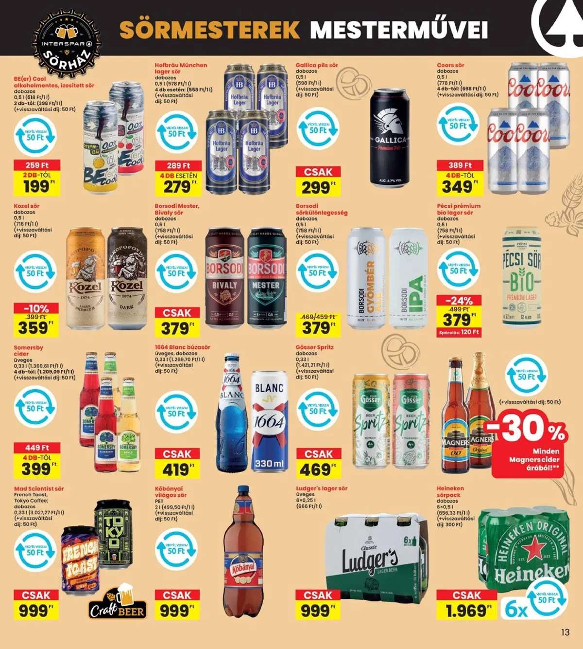 Interspar akciós újság 10.03–10.09 – 13. oldal