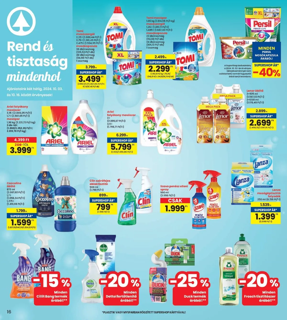 Interspar akciós újság 10.03–10.09 – 16. oldal