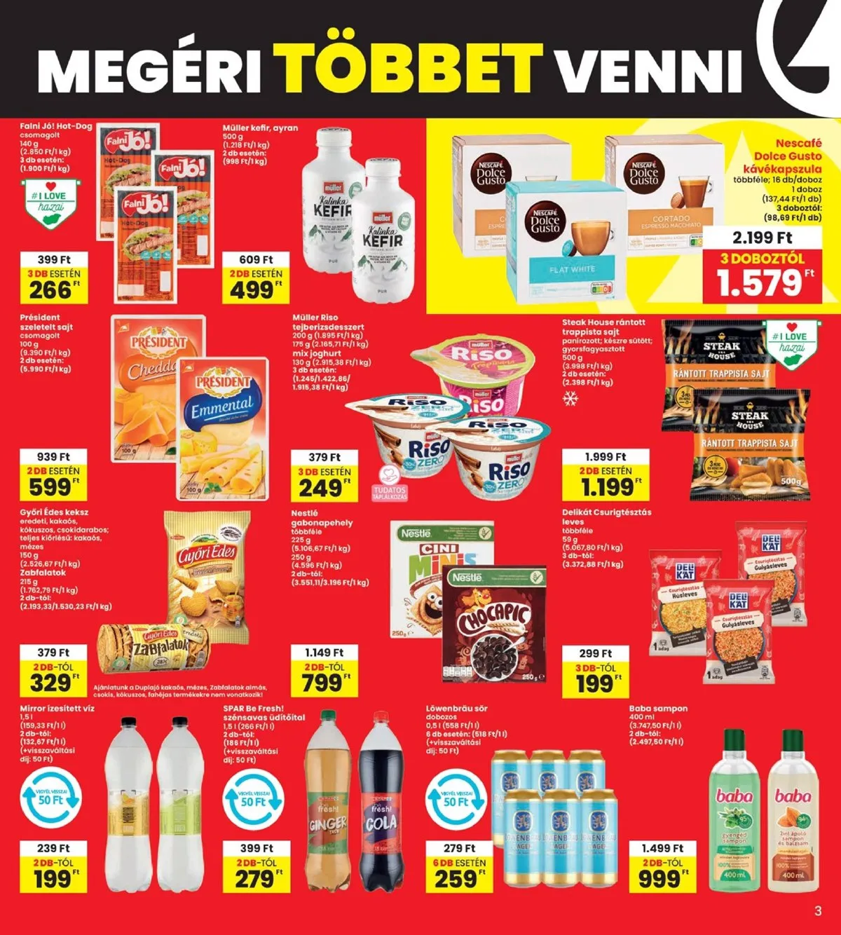 Interspar akciós újság 10.03–10.09 – 3. oldal