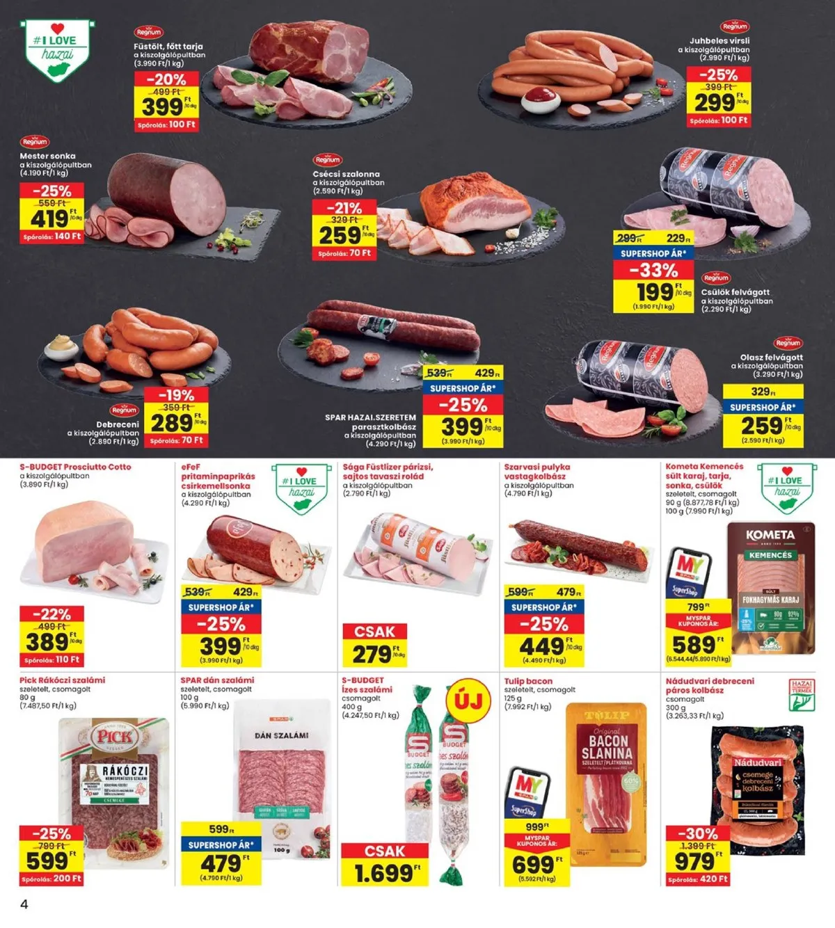 Interspar akciós újság 10.03–10.09 – 4. oldal