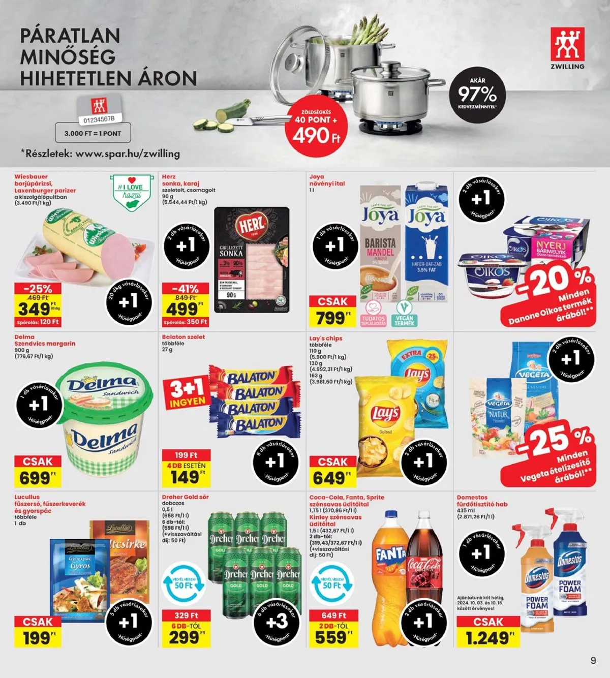 Interspar akciós újság 10.03–10.09 – 9. oldal