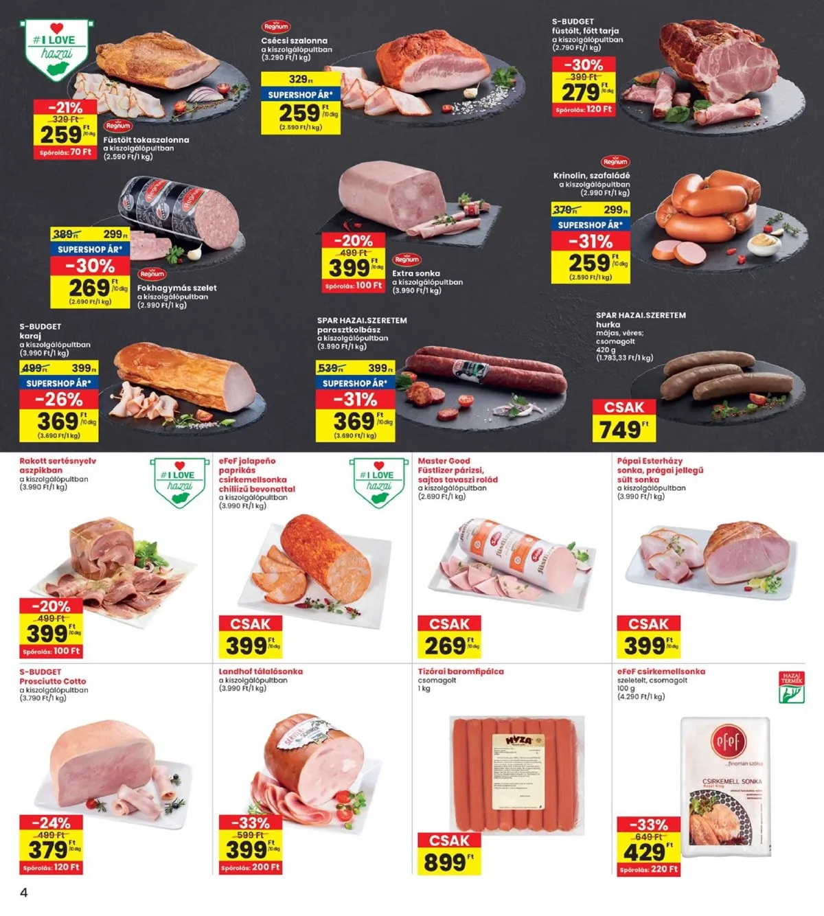 Interspar akciós újság 10.24–10.30 – 4. oldal