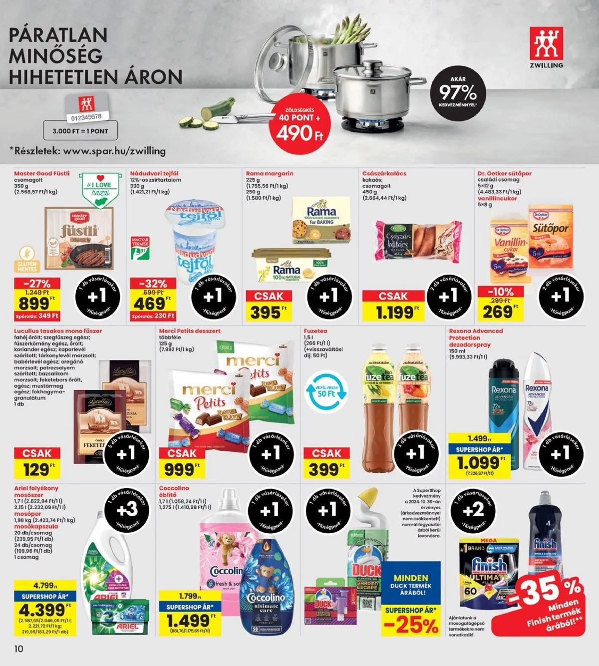 Interspar akciós újság 10.31–11.06 – 10. oldal
