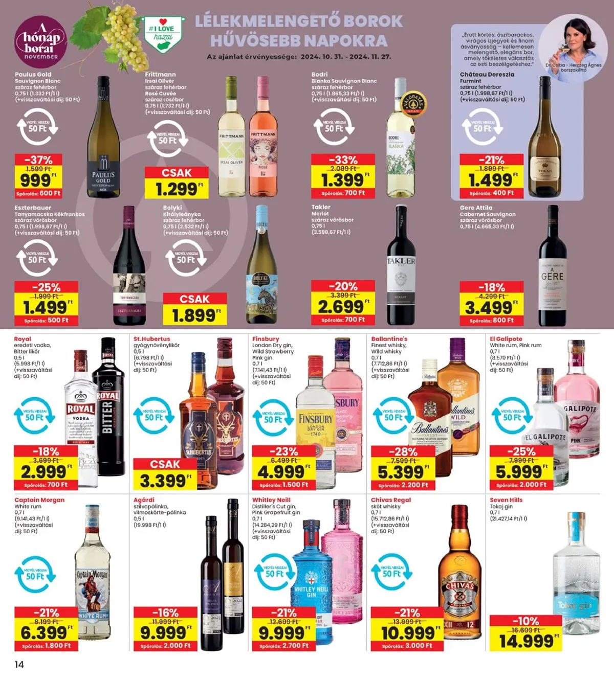 Interspar akciós újság 10.31–11.06 – 14. oldal