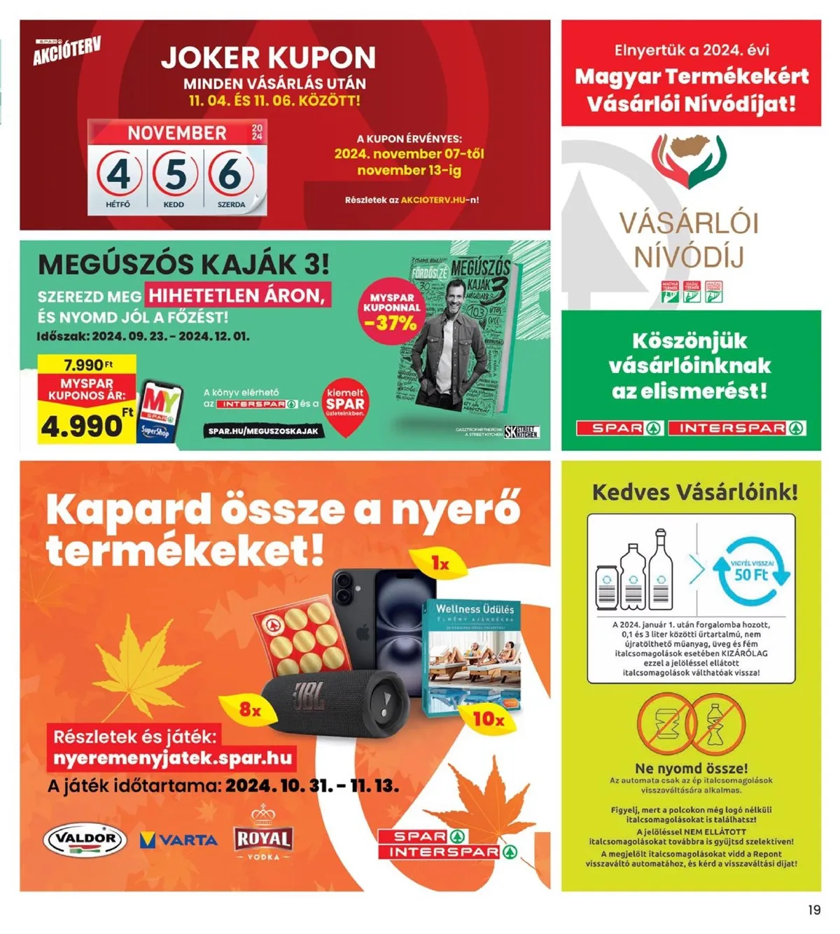 Interspar akciós újság 10.31–11.06 – 19. oldal