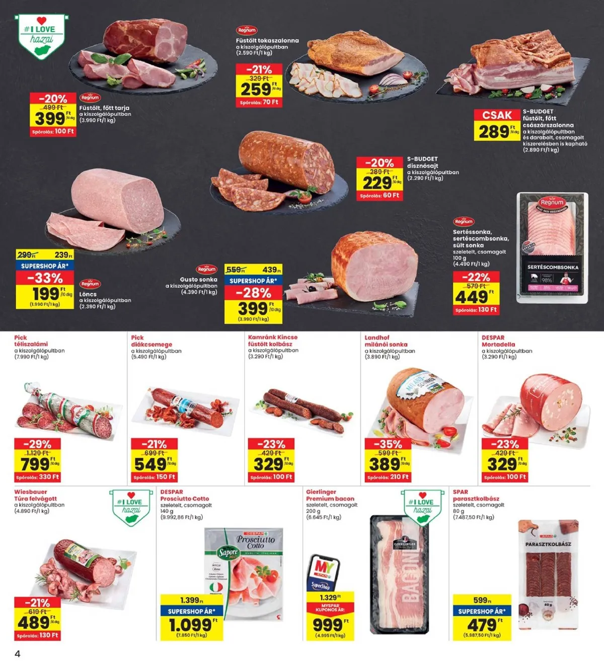 Interspar akciós újság 10.31–11.06 – 4. oldal