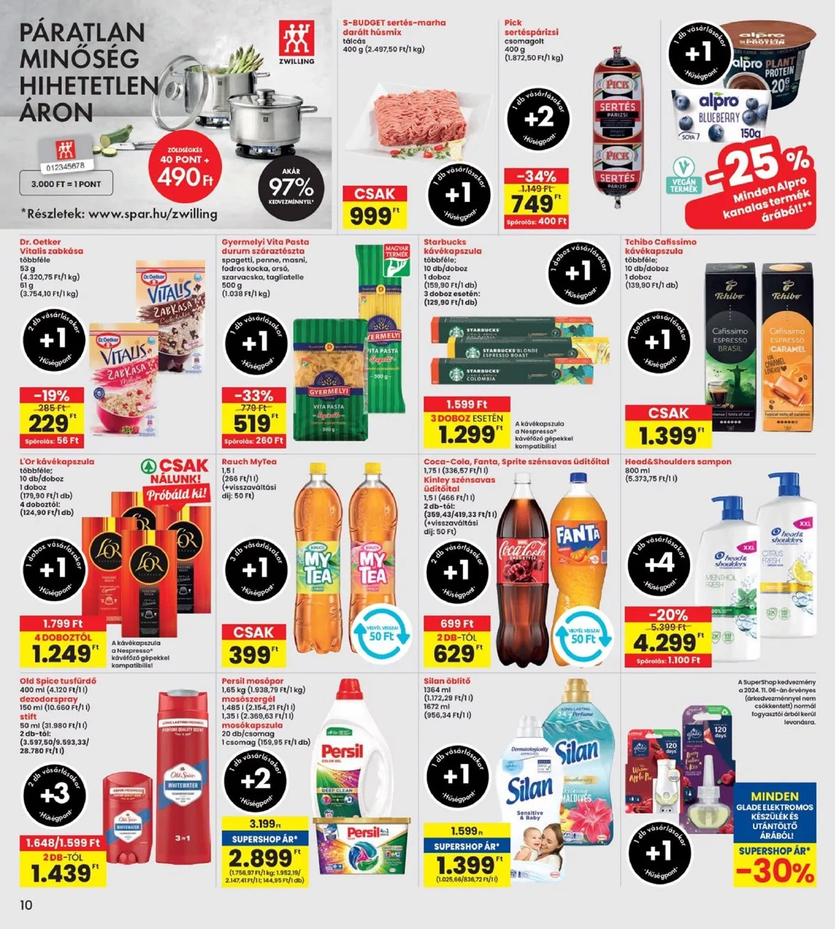 Interspar akciós újság 11.07–11.13 – 10. oldal