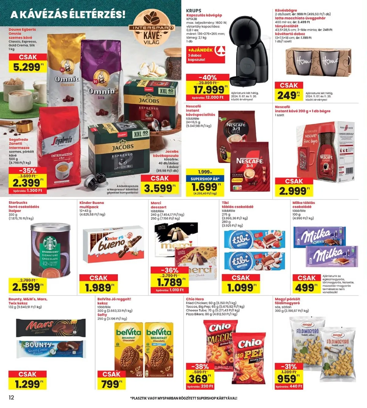 Interspar akciós újság 11.07–11.13 – 12. oldal