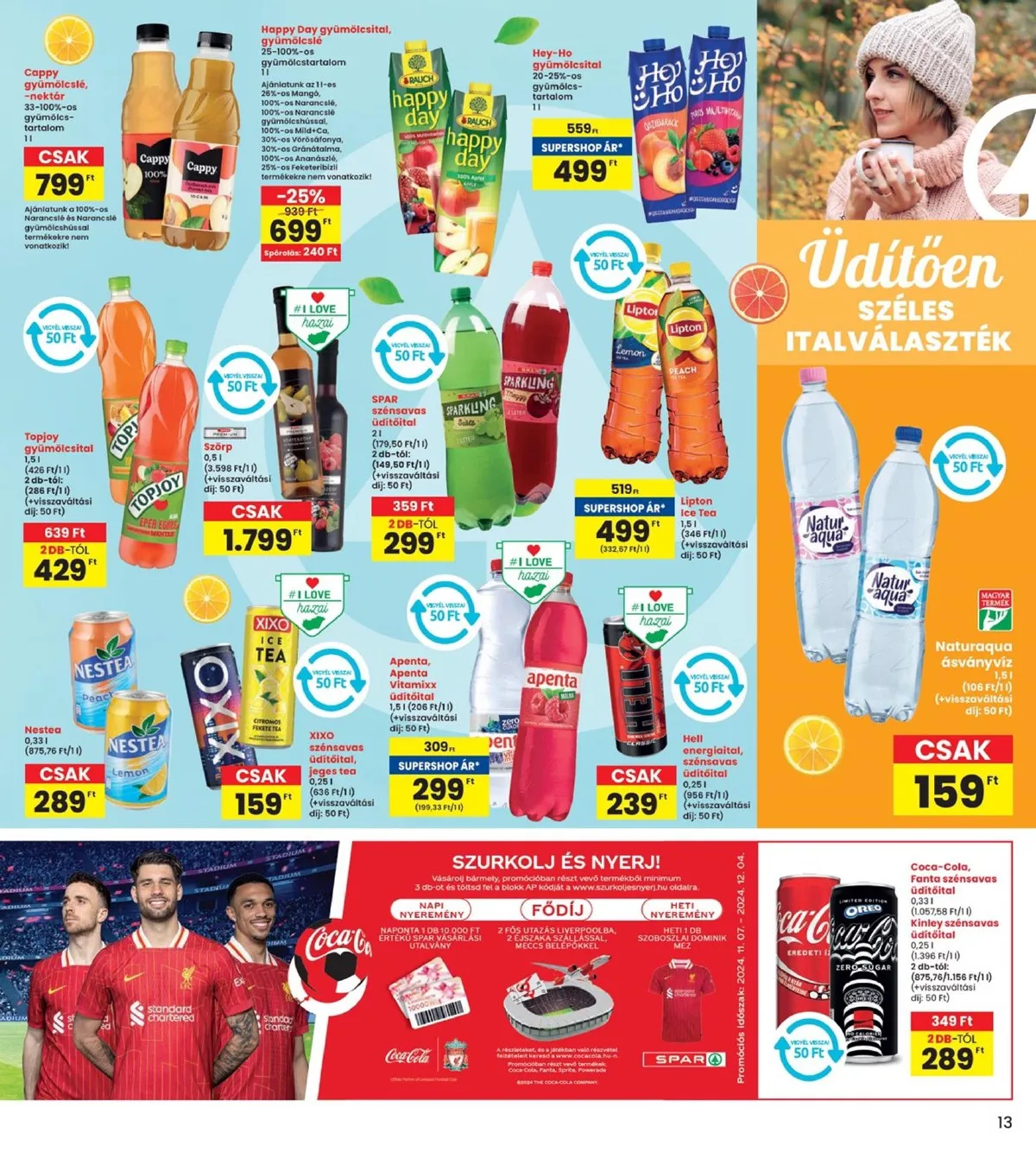 Interspar akciós újság 11.07–11.13 – 13. oldal