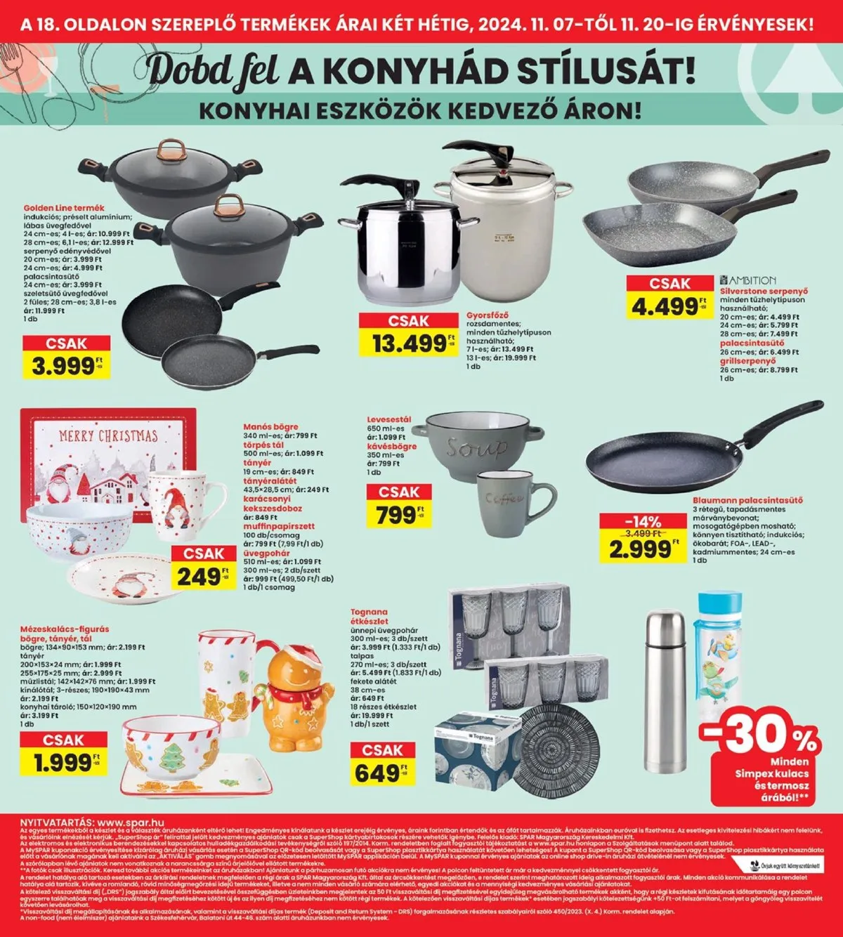 Interspar akciós újság 11.07–11.13 – 18. oldal