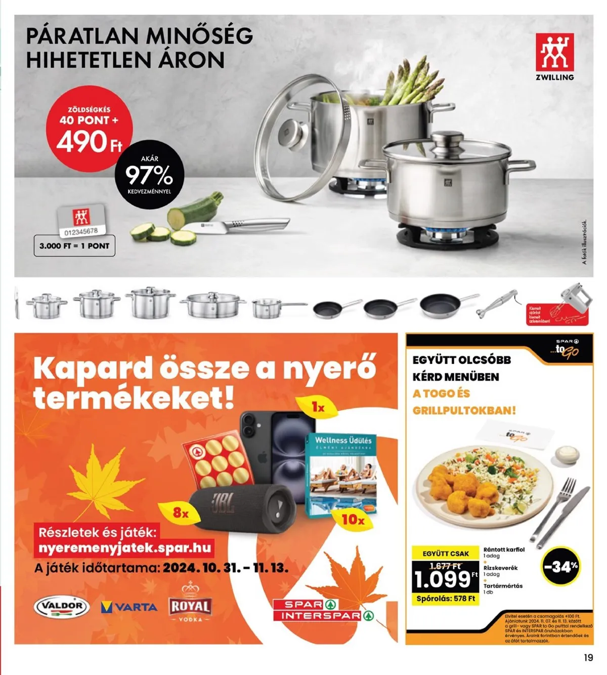 Interspar akciós újság 11.07–11.13 – 19. oldal