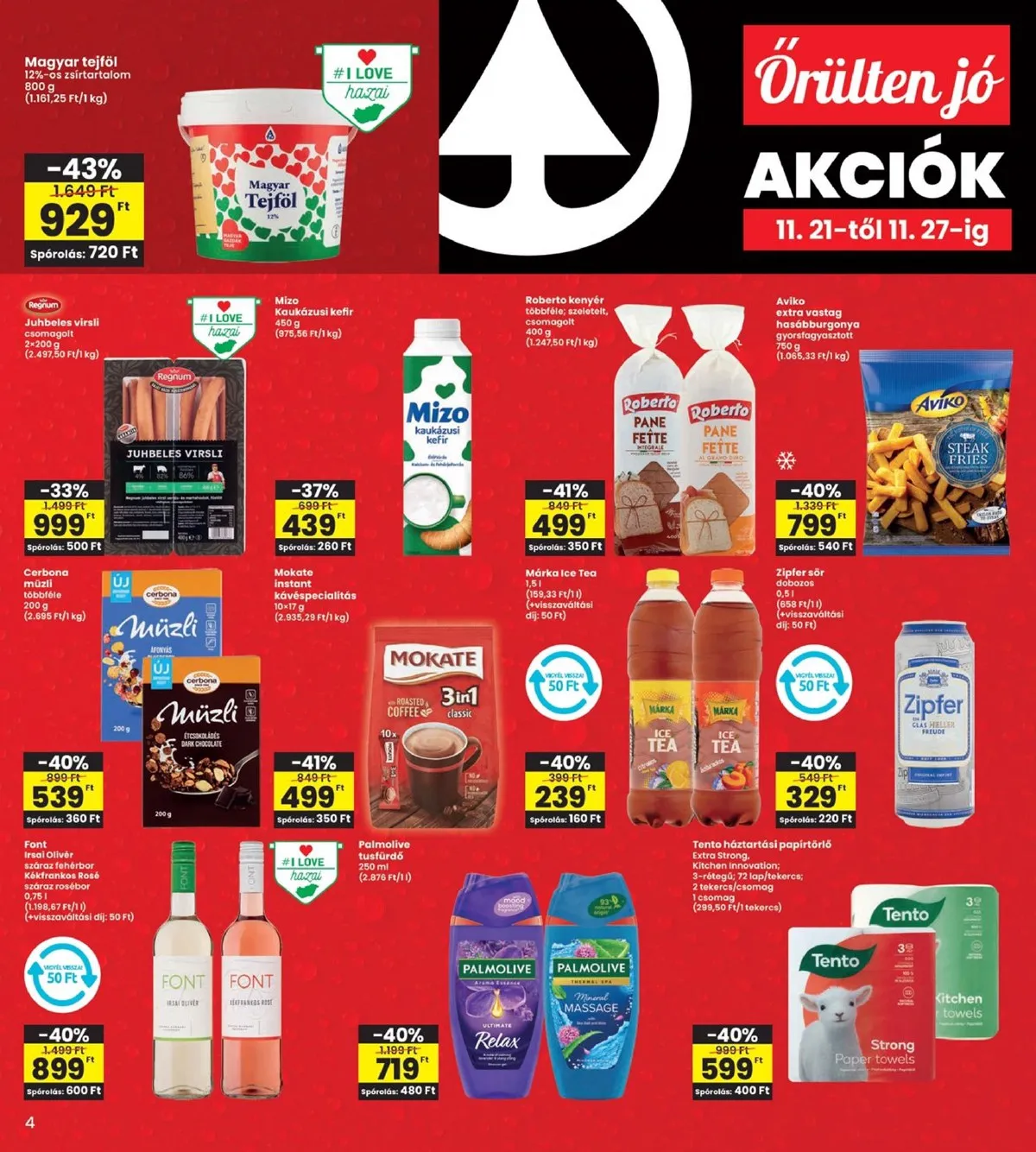 Interspar akciós újság 11.21–11.27 – 4. oldal