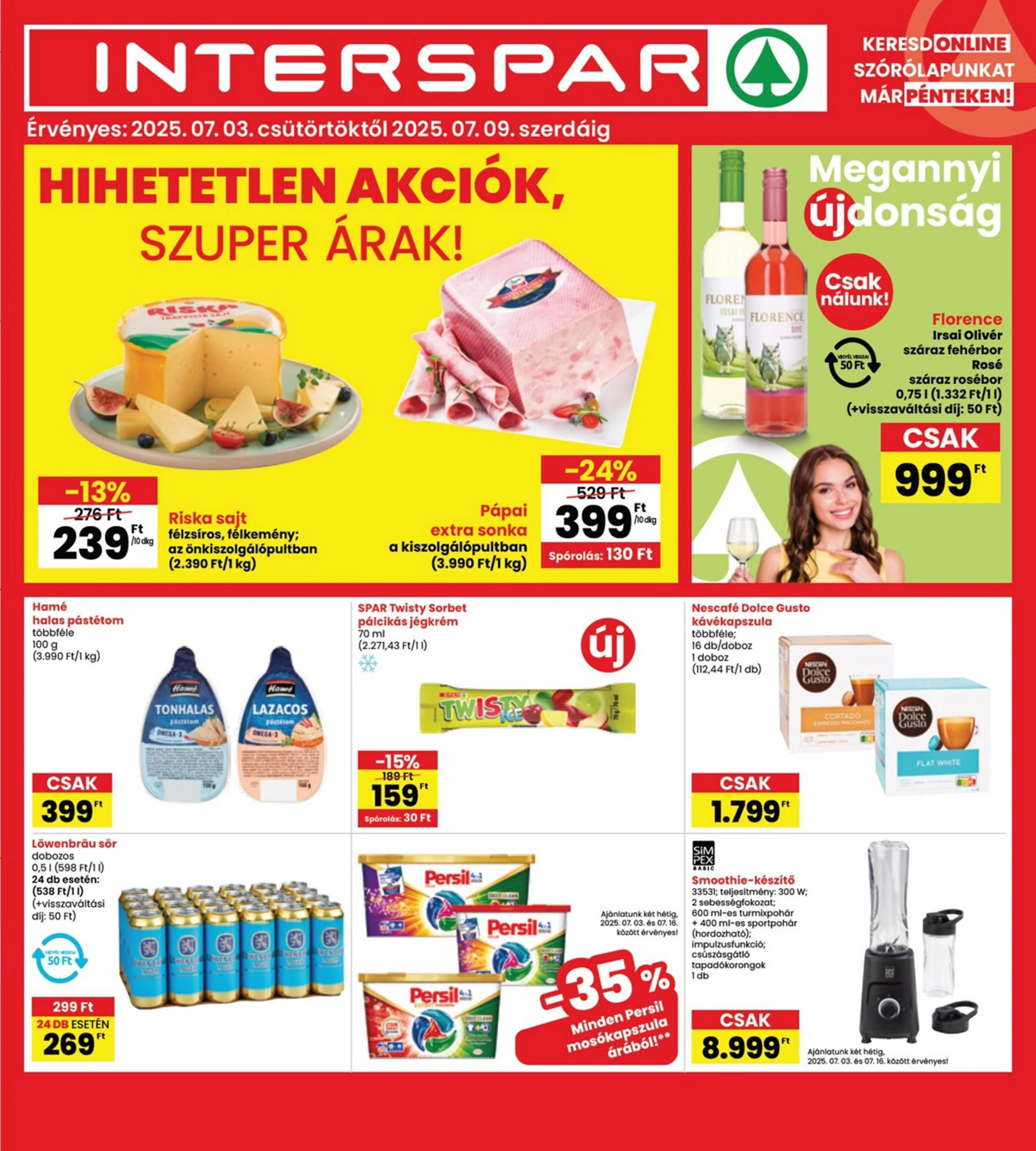 Interspar akciós újság 07.03–07.09
