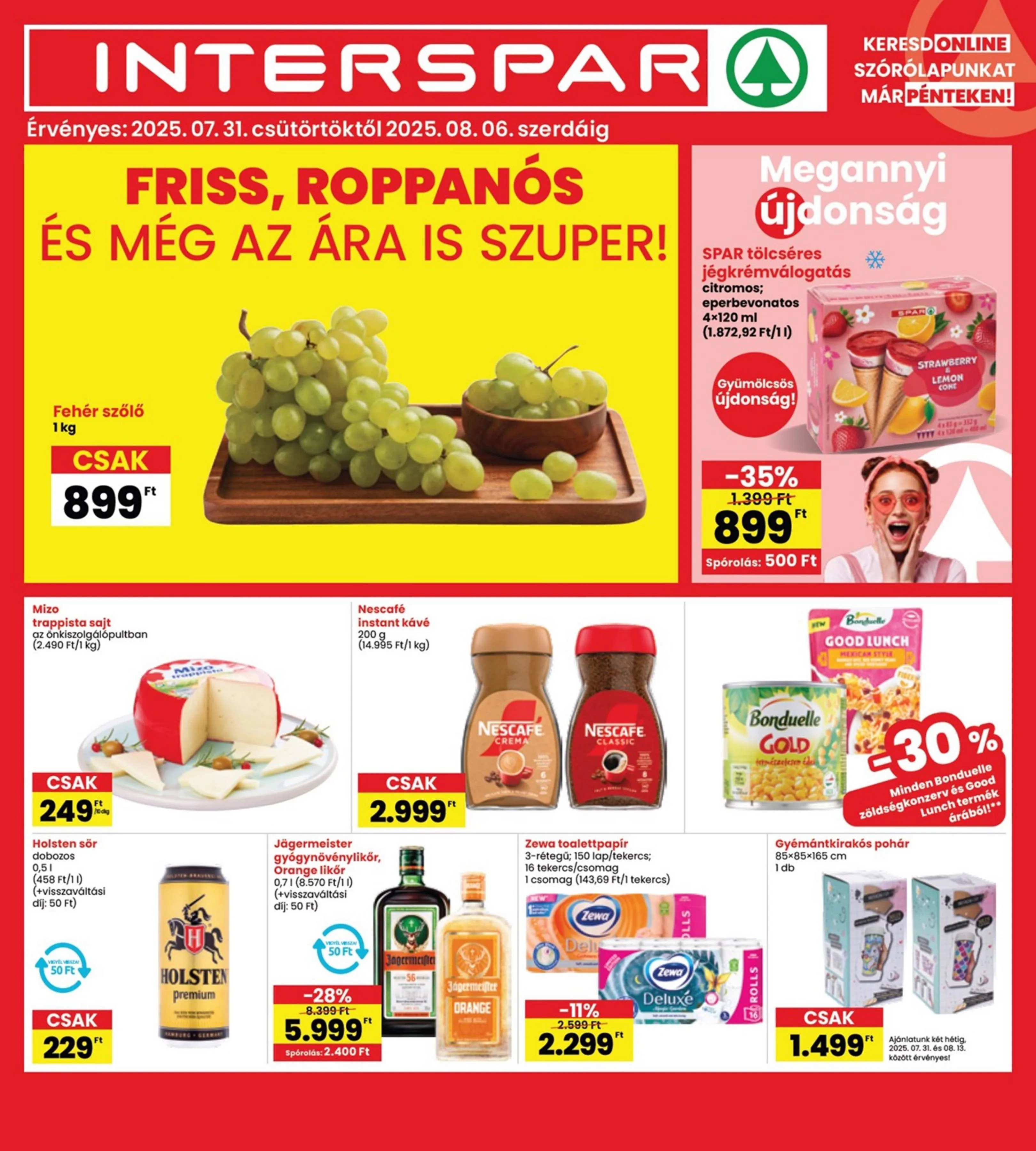 Interspar akciós újság 07.31–08.06