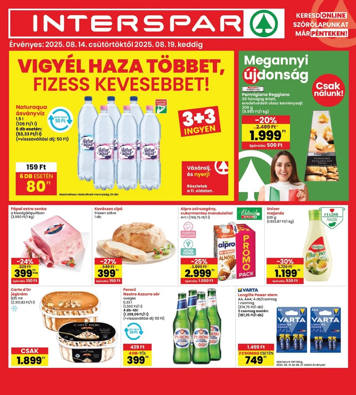 Interspar akciós újság 08.14–08.19