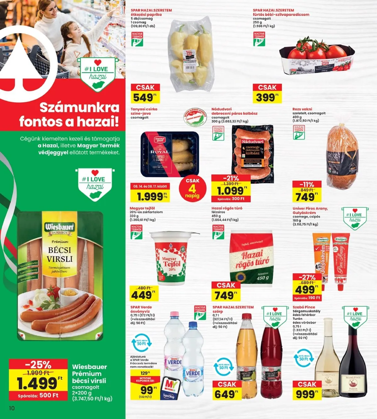 Interspar akciós újság 08.14–08.19 – 10. oldal