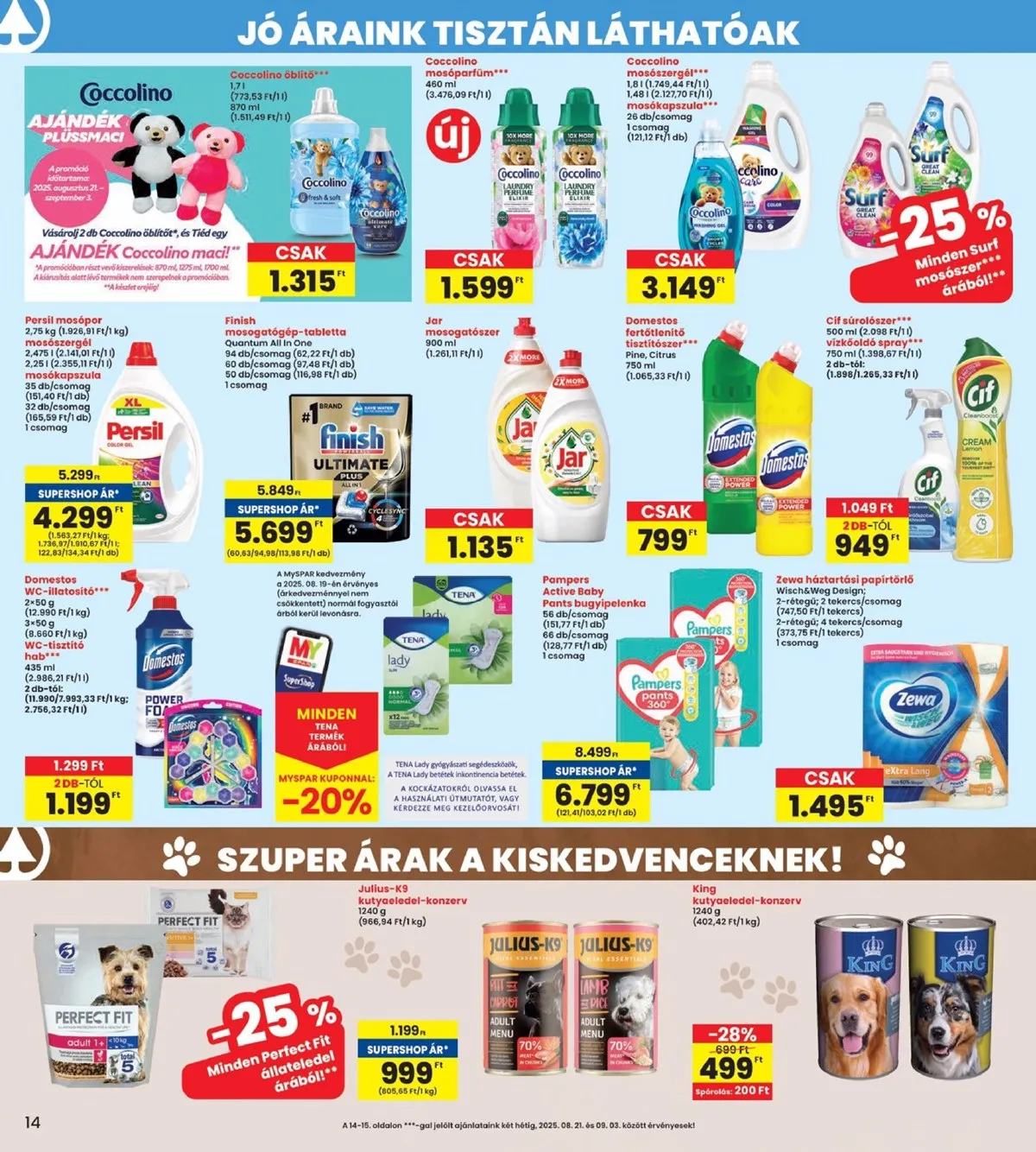Interspar akciós újság 08.21–08.27 – 14. oldal