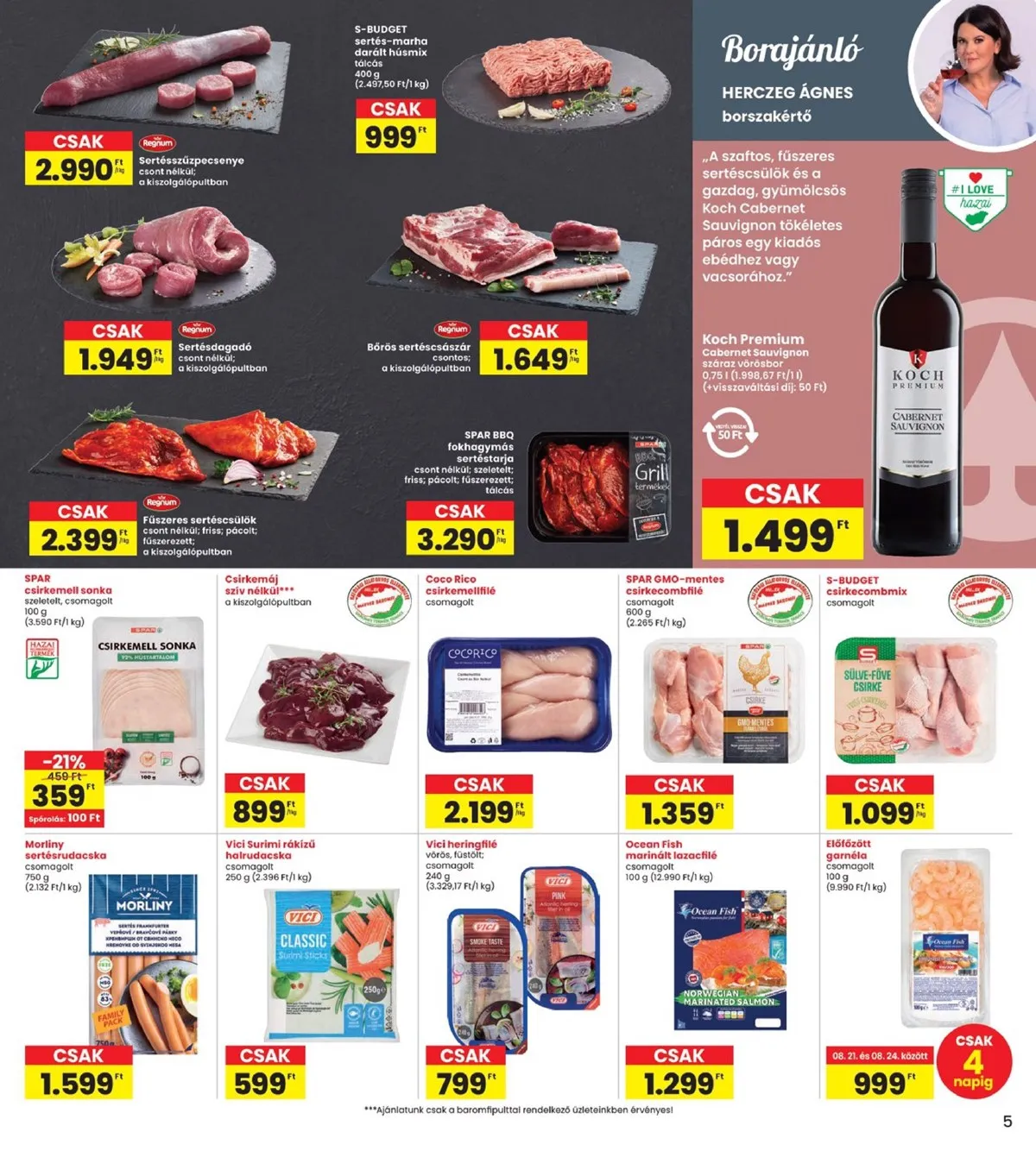 Interspar akciós újság 08.21–08.27 – 5. oldal