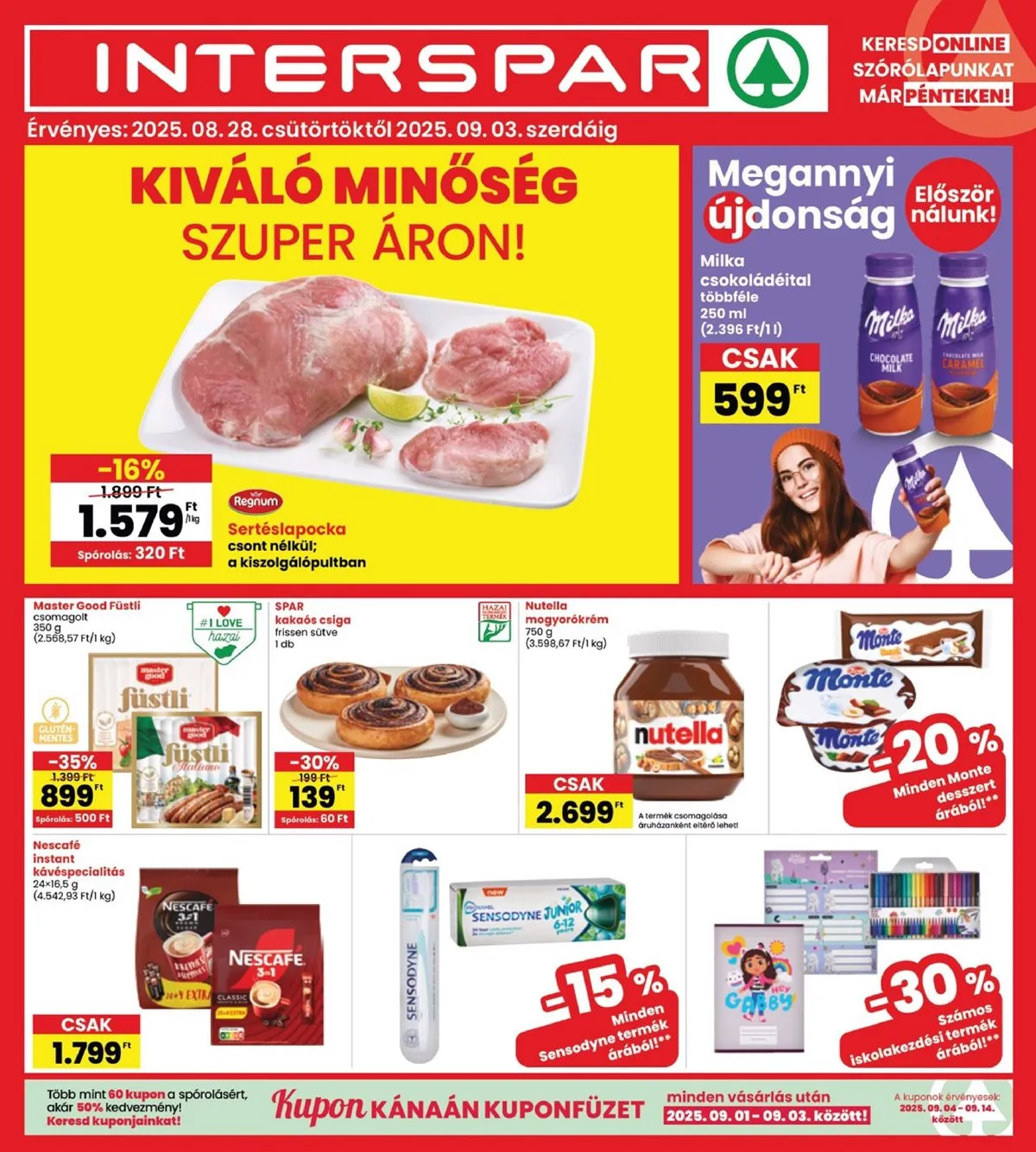Interspar akciós újság 08.28–09.03