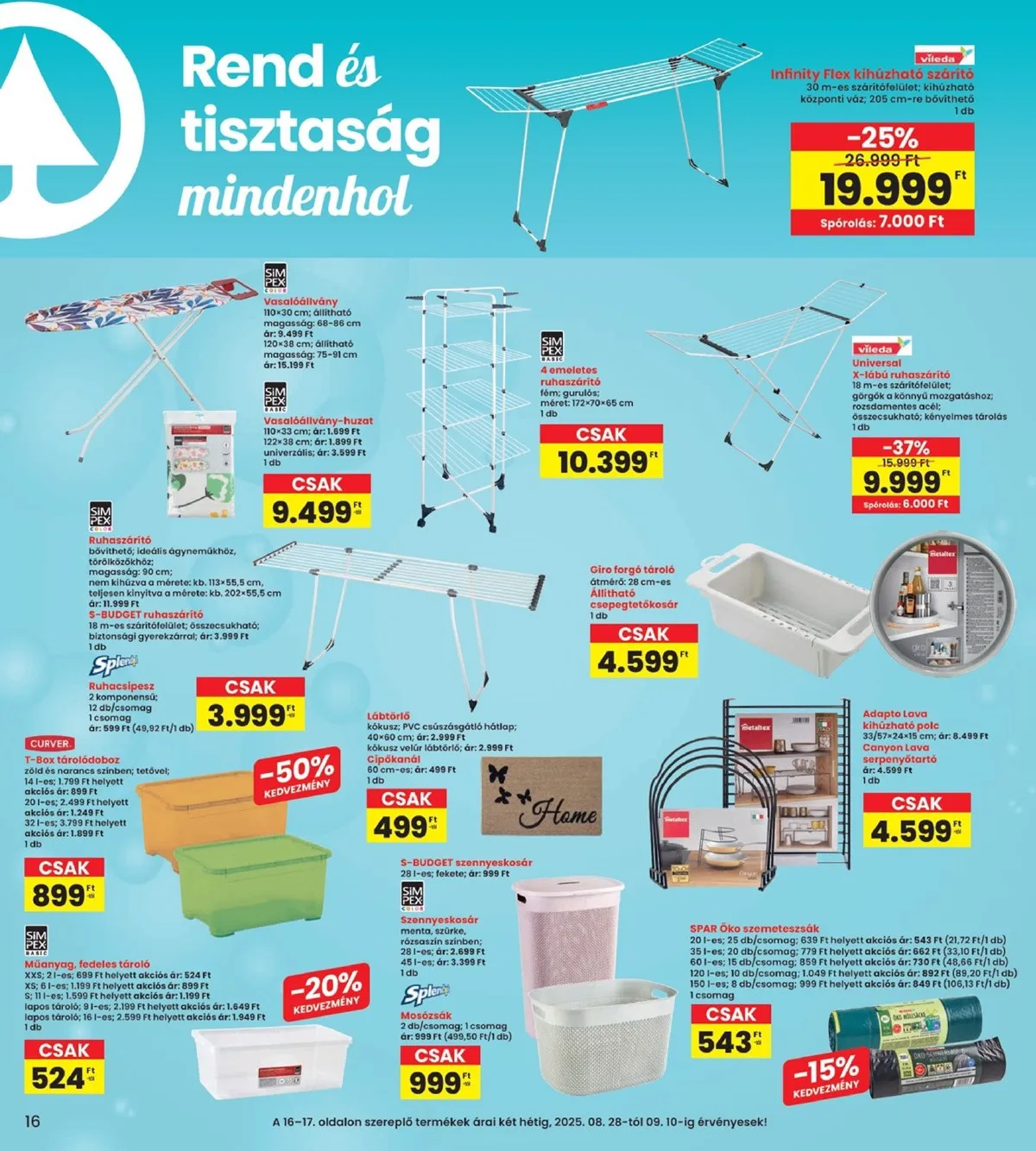 Interspar akciós újság 08.28–09.03 – 16. oldal
