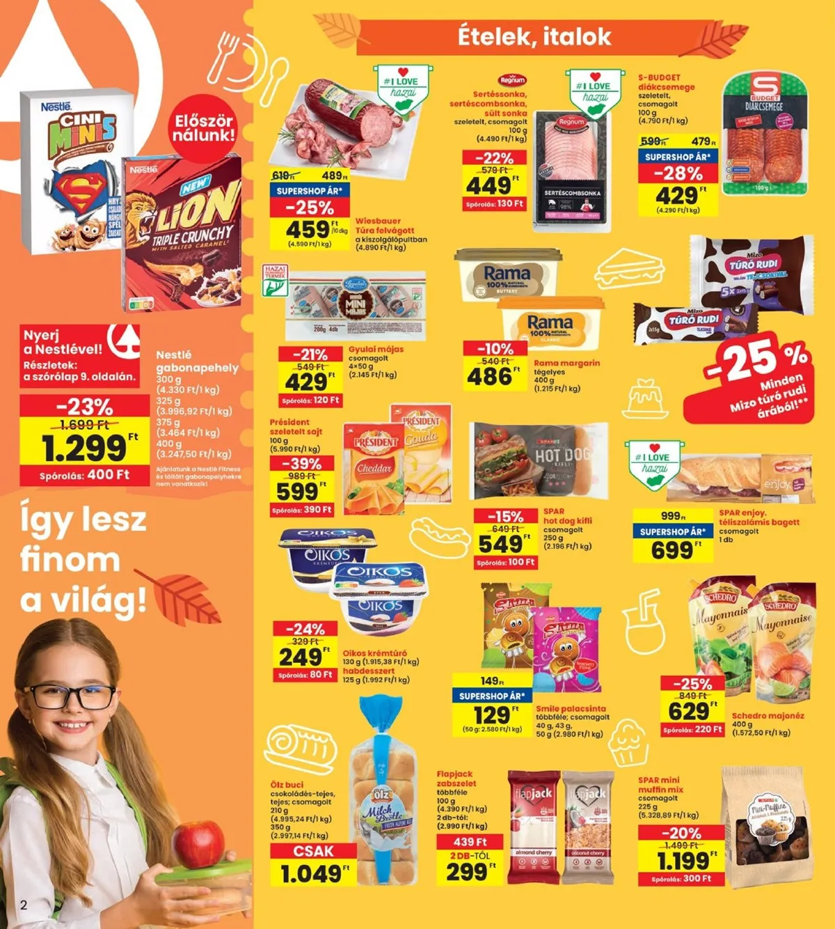 Interspar akciós újság 08.28–09.03 – 2. oldal