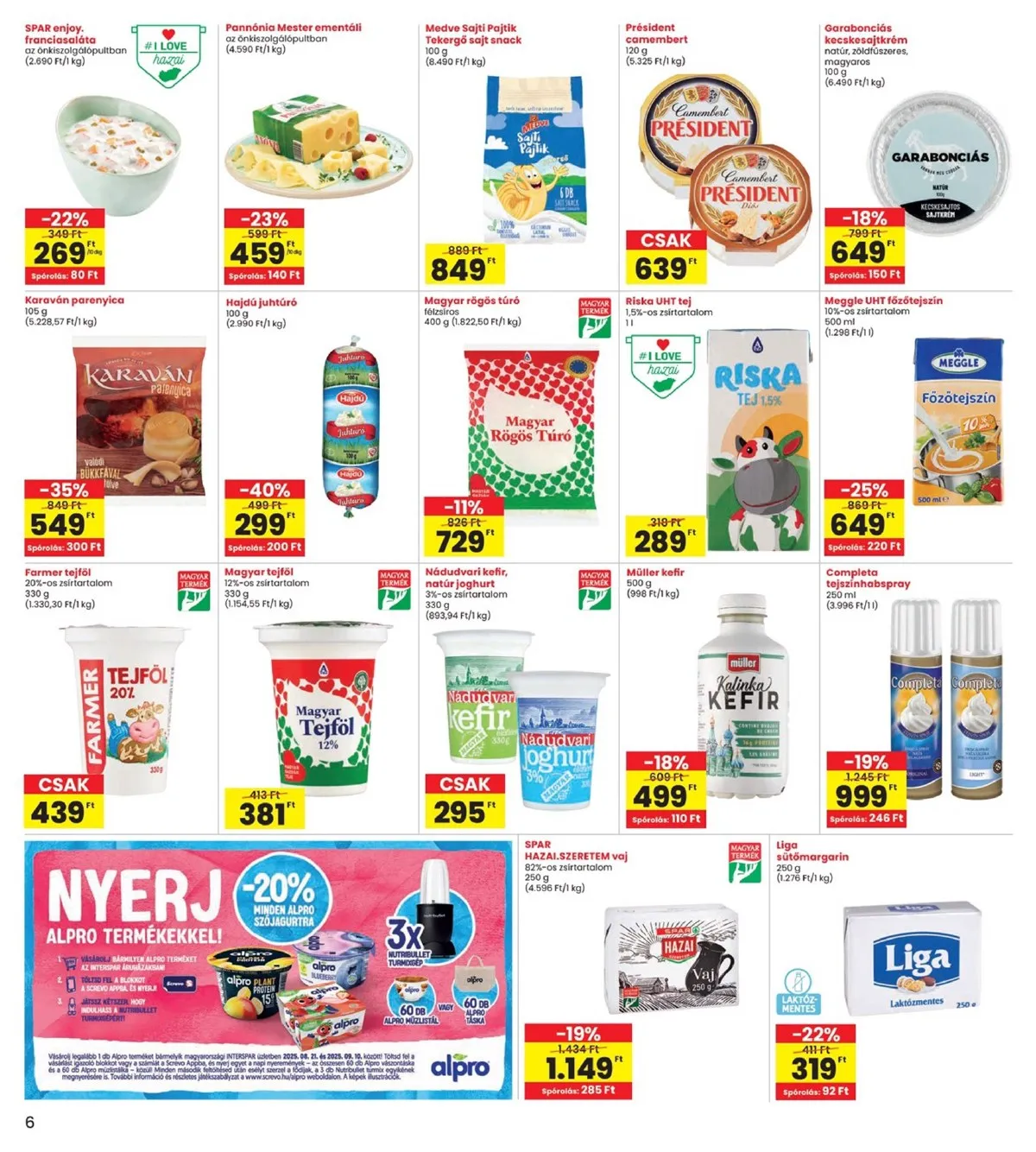 Interspar akciós újság 08.28–09.03 – 6. oldal