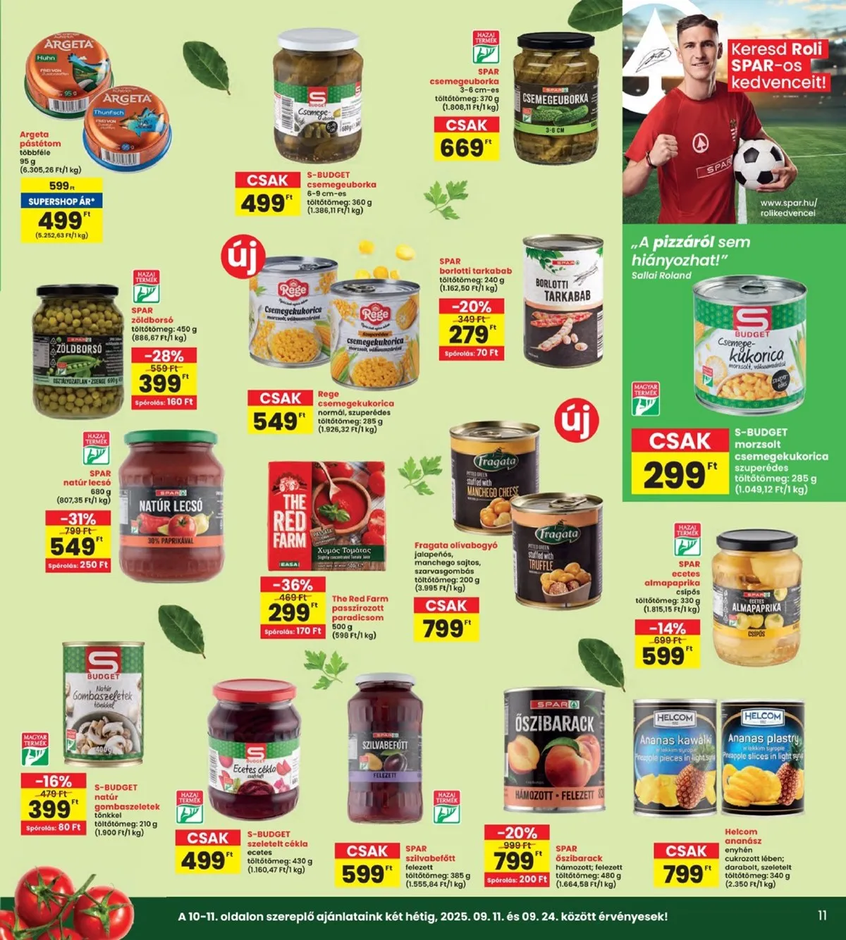Interspar akciós újság 09.11–09.17 – 11. oldal