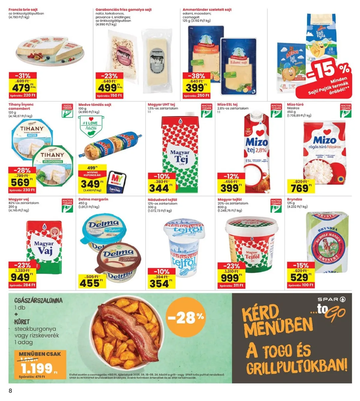 Interspar akciós újság 09.18–09.24 – 8. oldal