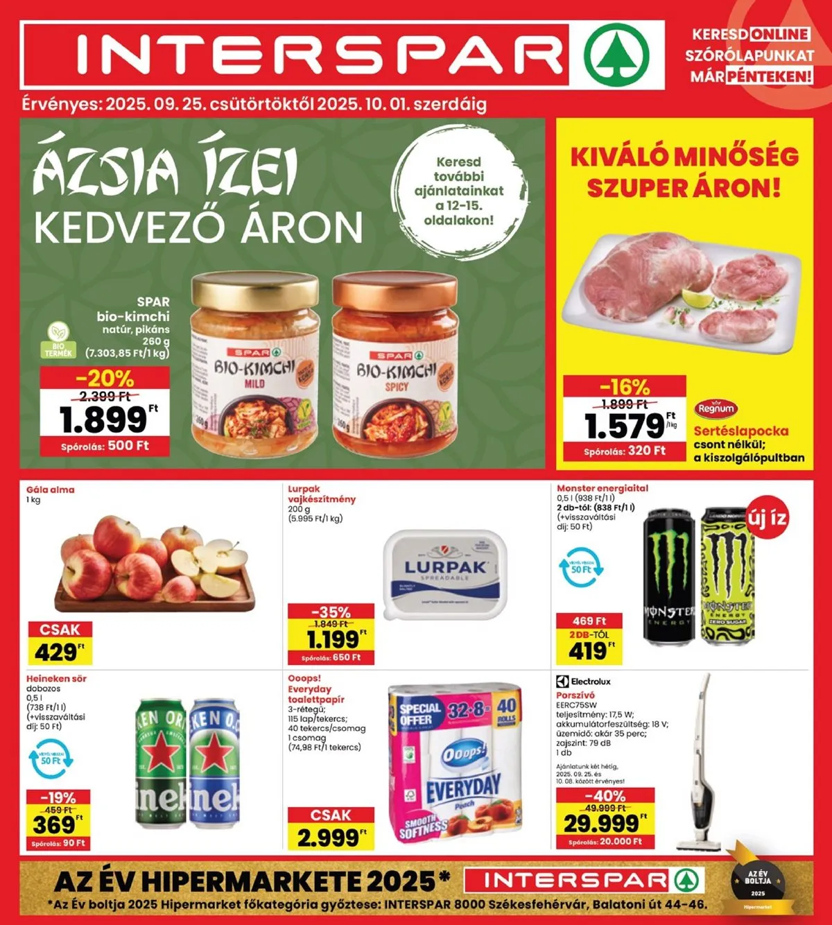 Interspar akciós újság 09.25–10.01