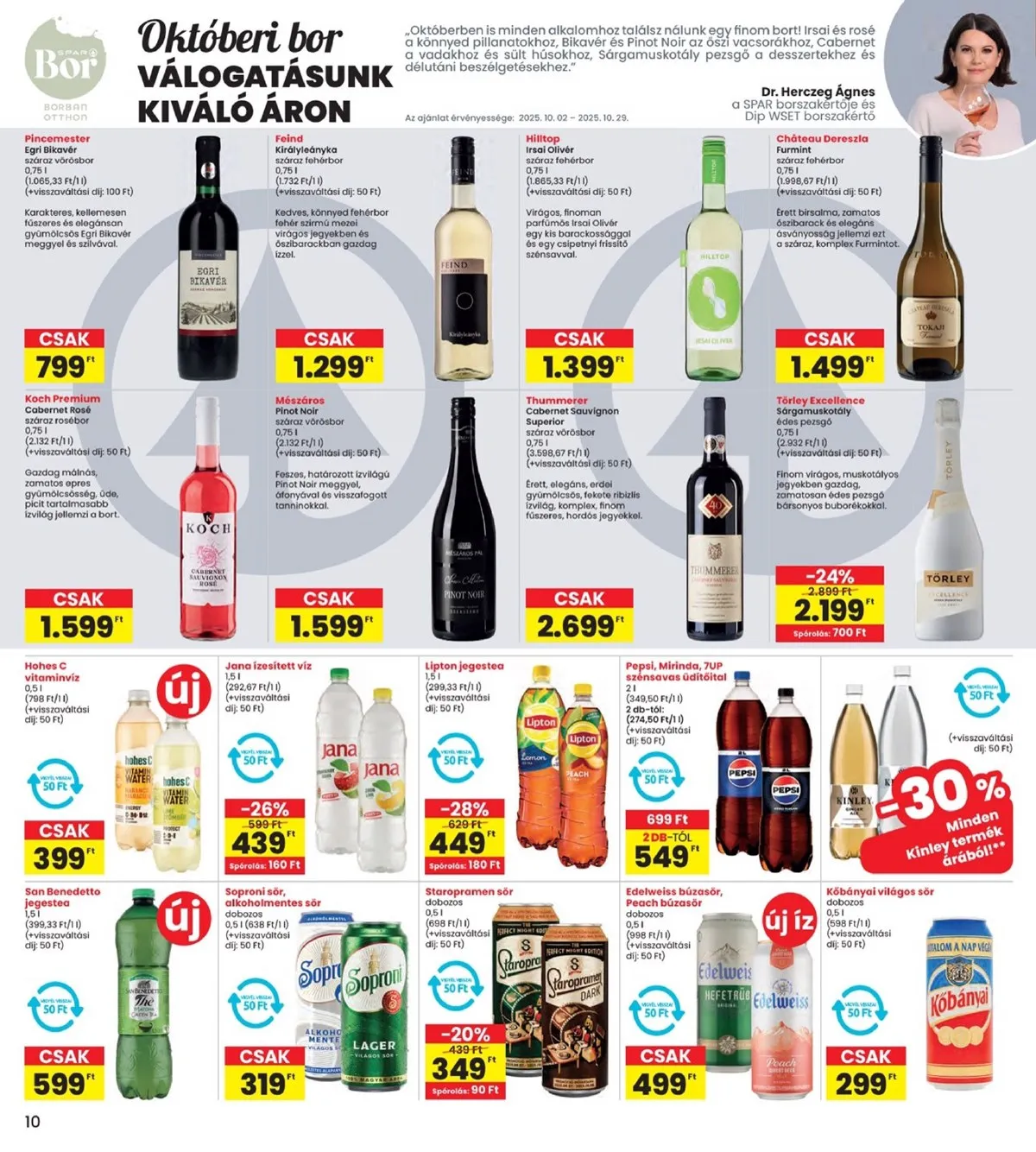 Interspar akciós újság 10.02–10.08 – 10. oldal