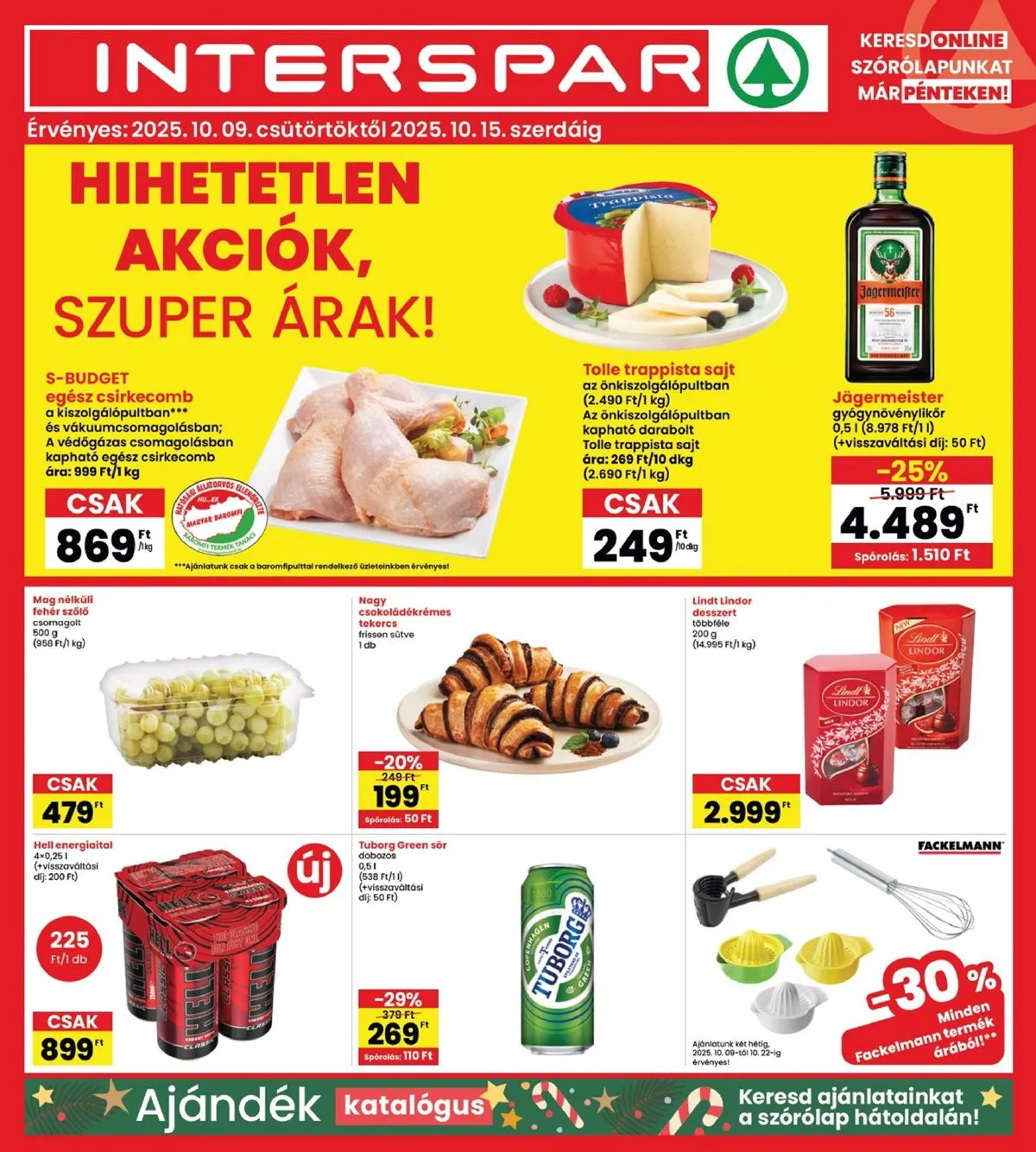 Interspar akciós újság 10.09–10.15