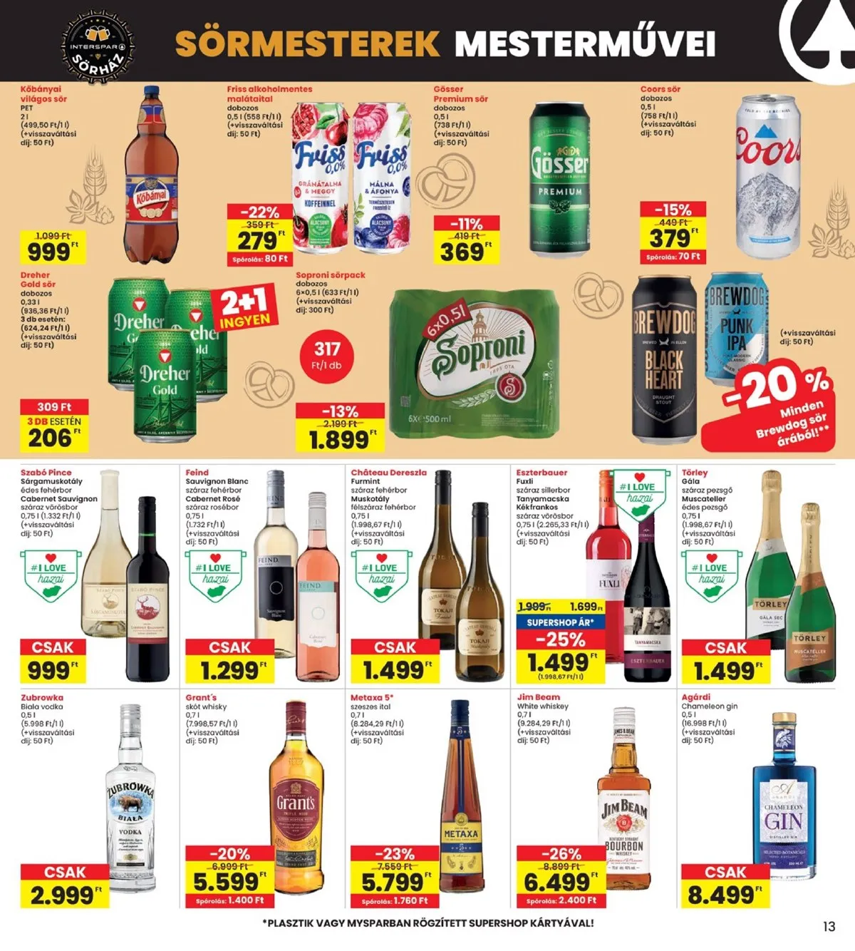 Interspar akciós újság 10.09–10.15 – 13. oldal