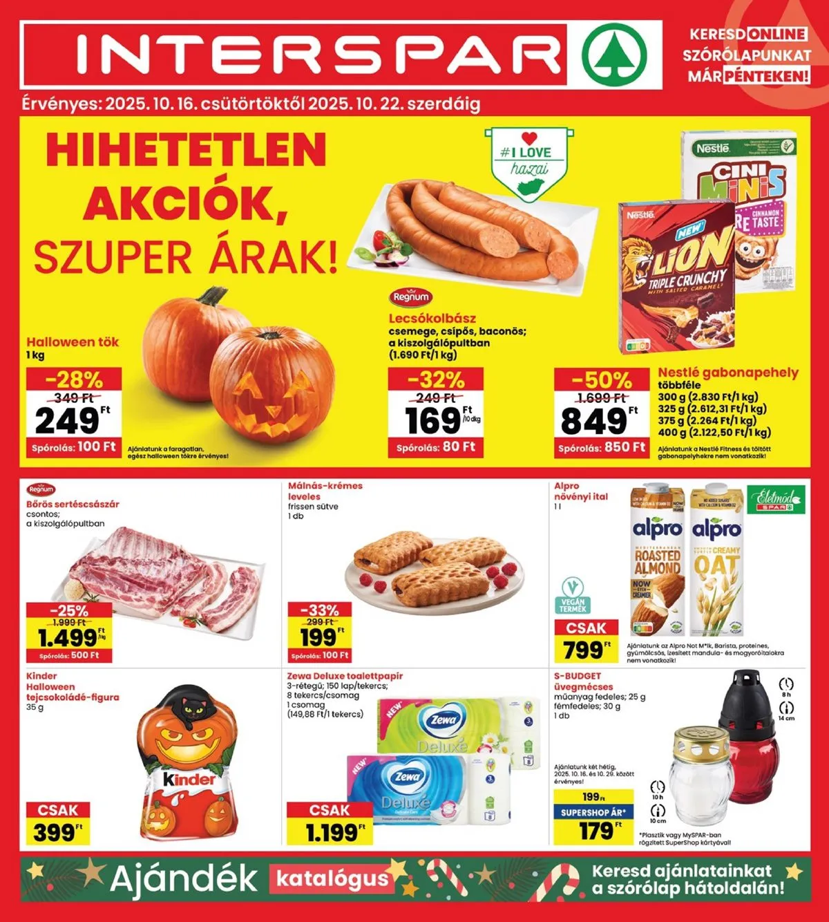 Interspar akciós újság 10.16–10.22