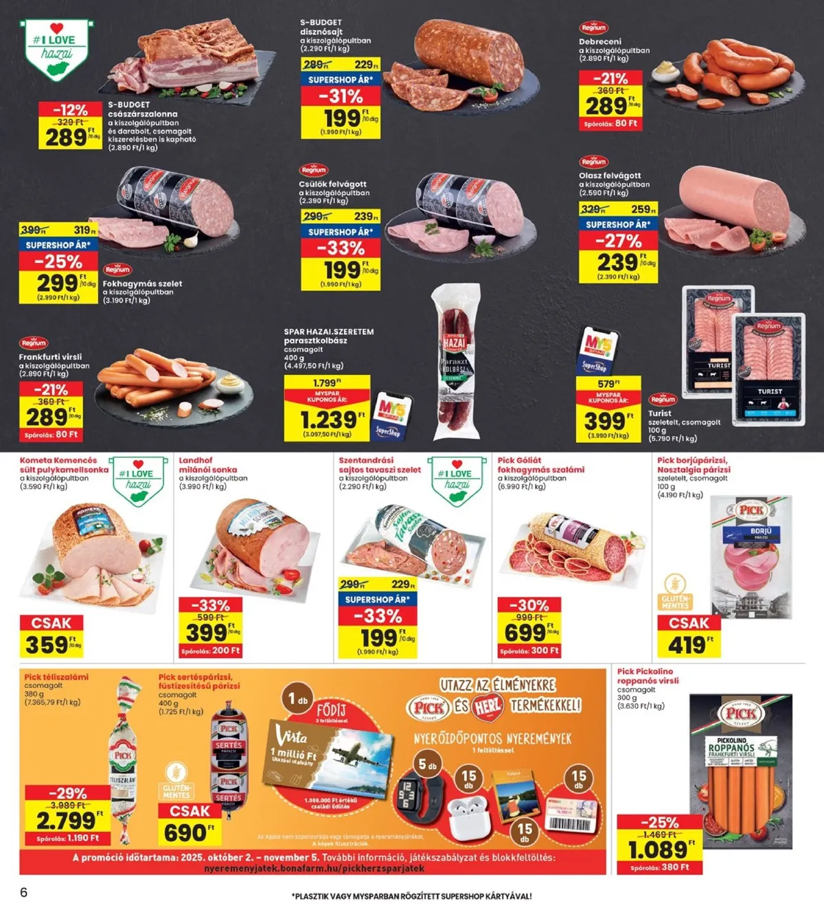 Interspar akciós újság 10.24–10.29 – 6. oldal