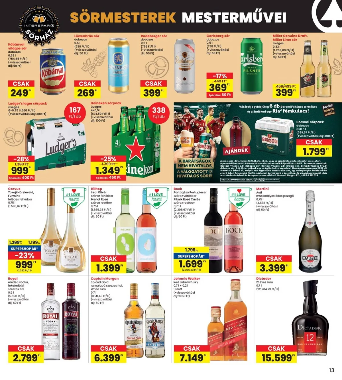 Interspar akciós újság 11.06–11.12 – 13. oldal