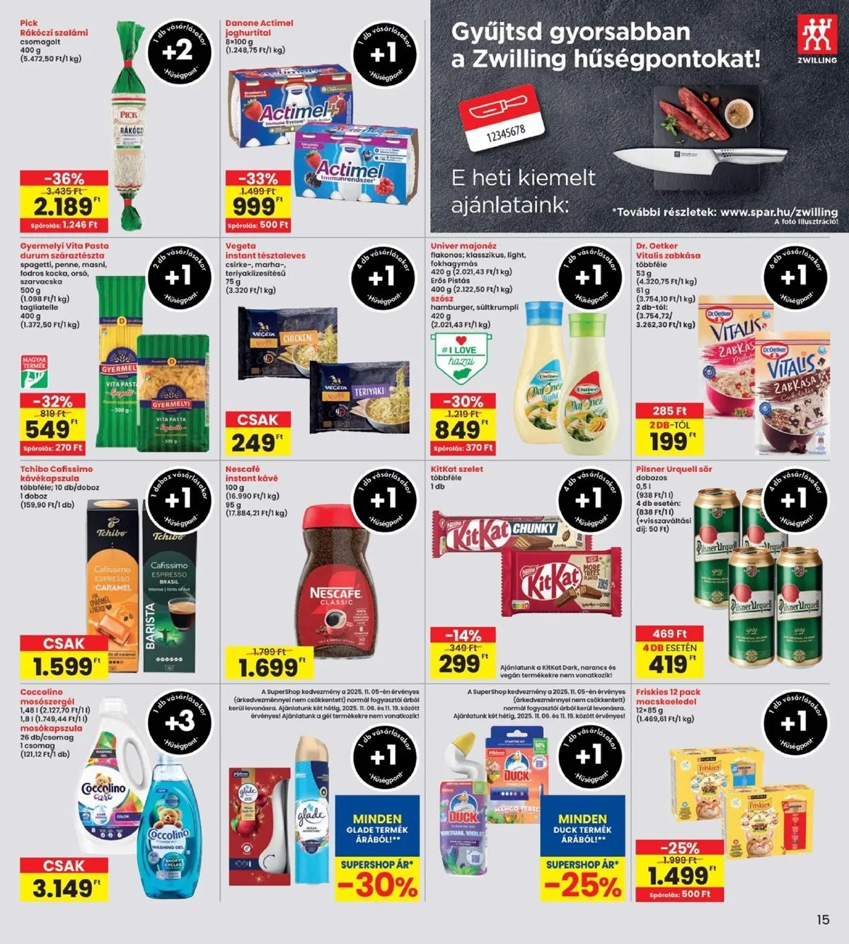 Interspar akciós újság 11.06–11.12 – 15. oldal