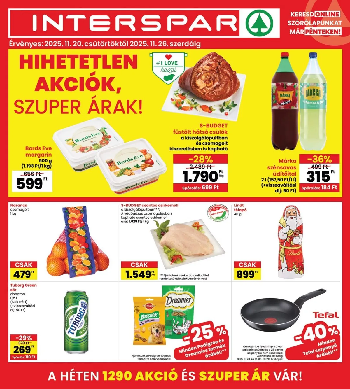 Interspar akciós újság 11.20–11.26