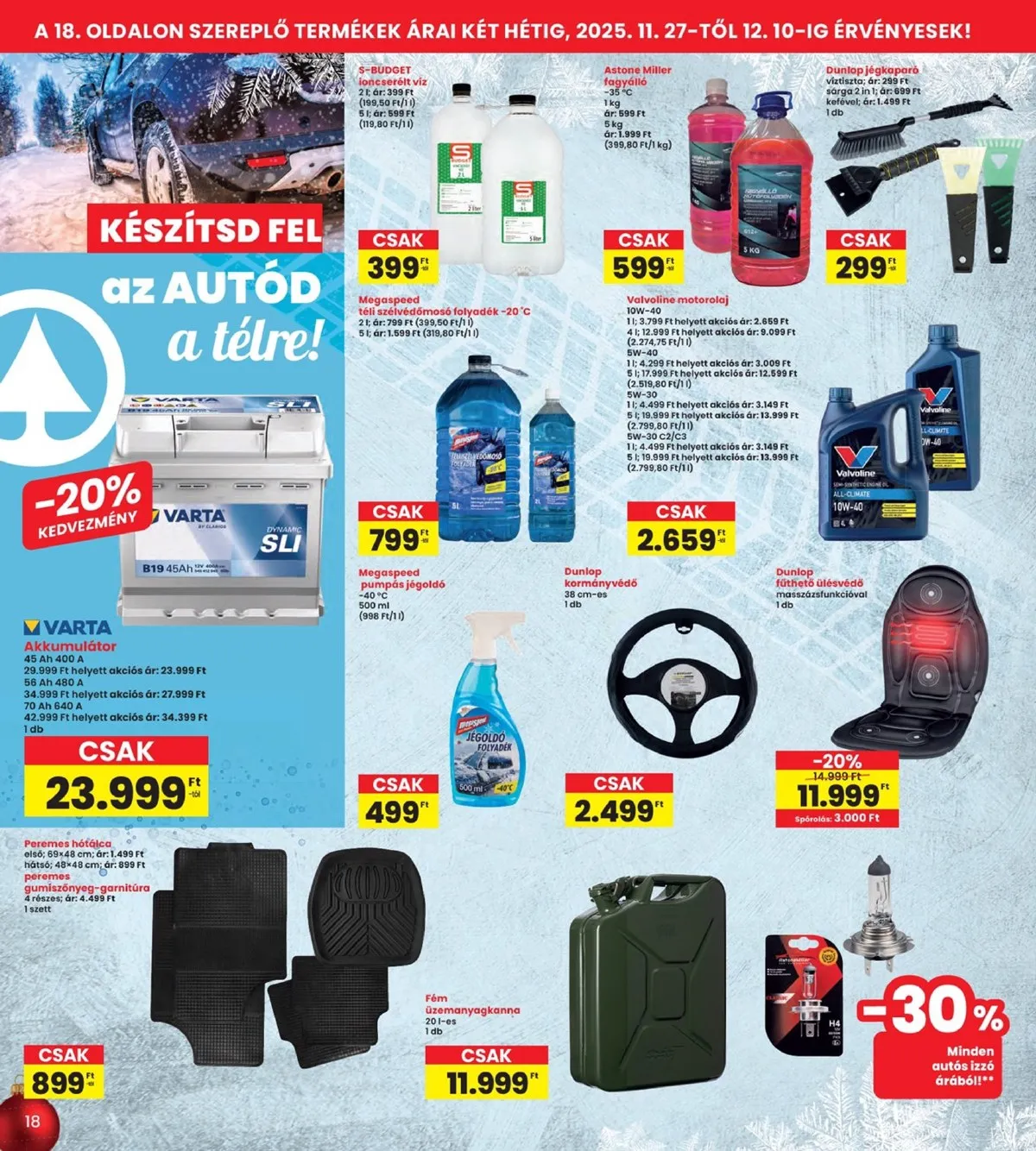 Interspar akciós újság 11.27–12.03 – 18. oldal