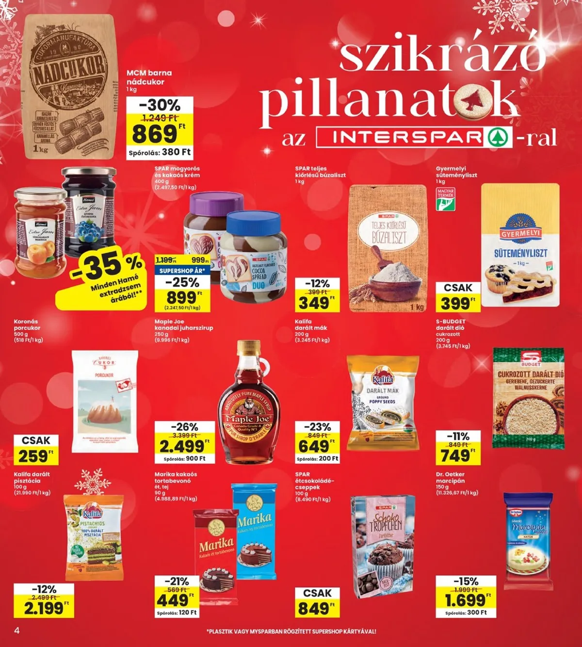 Interspar akciós újság 11.27–12.03 – 4. oldal