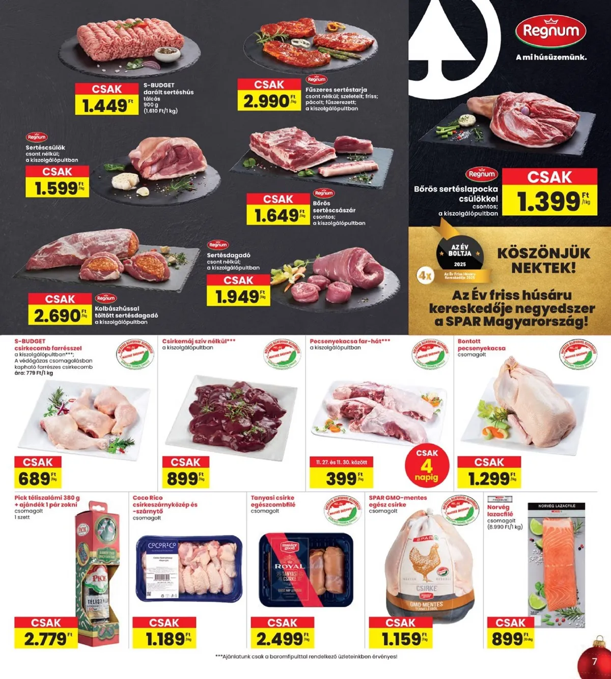 Interspar akciós újság 11.27–12.03 – 7. oldal