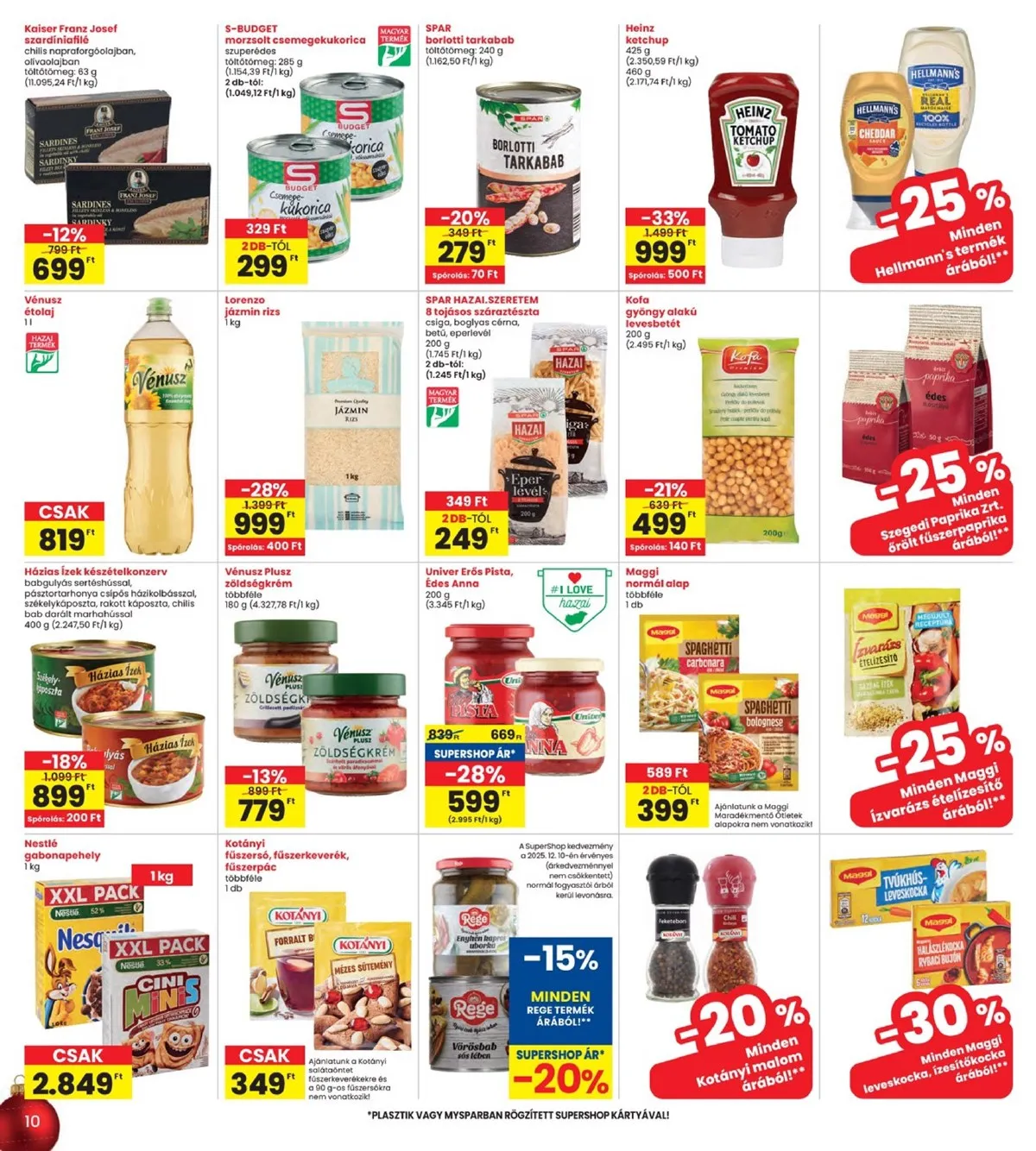 Interspar akciós újság 12.11–12.17 – 10. oldal