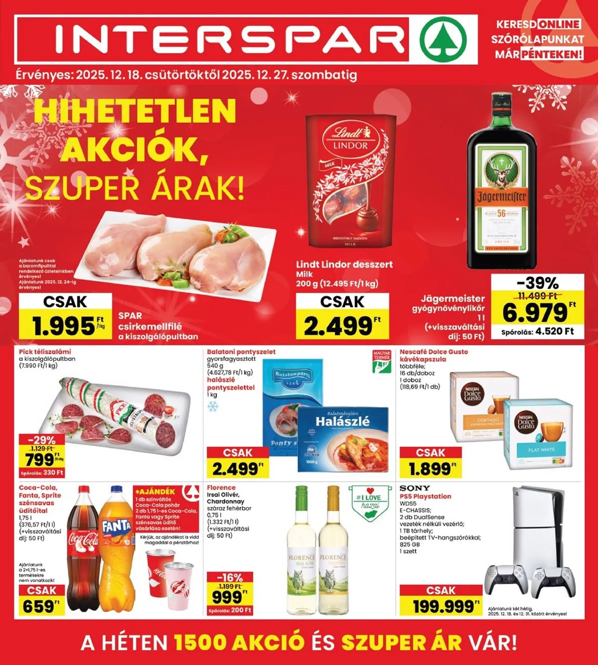 Interspar akciós újság 12.18–12.27