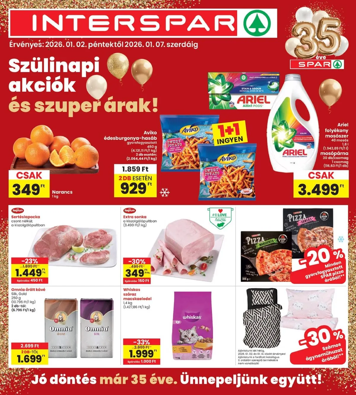 Interspar akciós újság 01.02–01.07