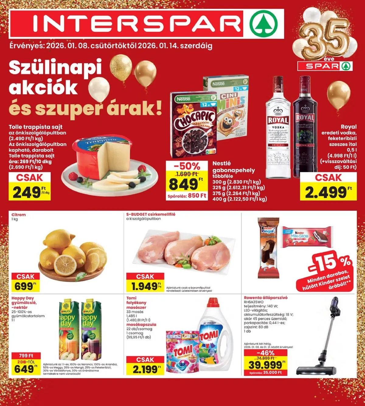 Interspar akciós újság 01.08–01.14