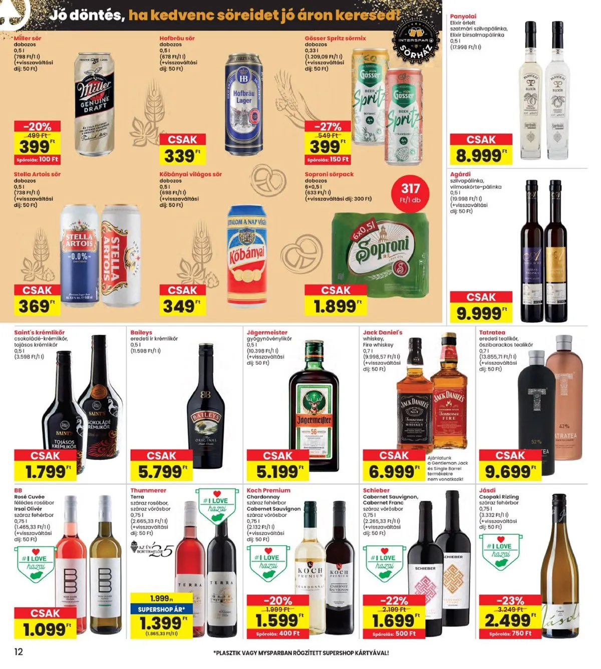 Interspar akciós újság 01.08–01.14 – 12. oldal